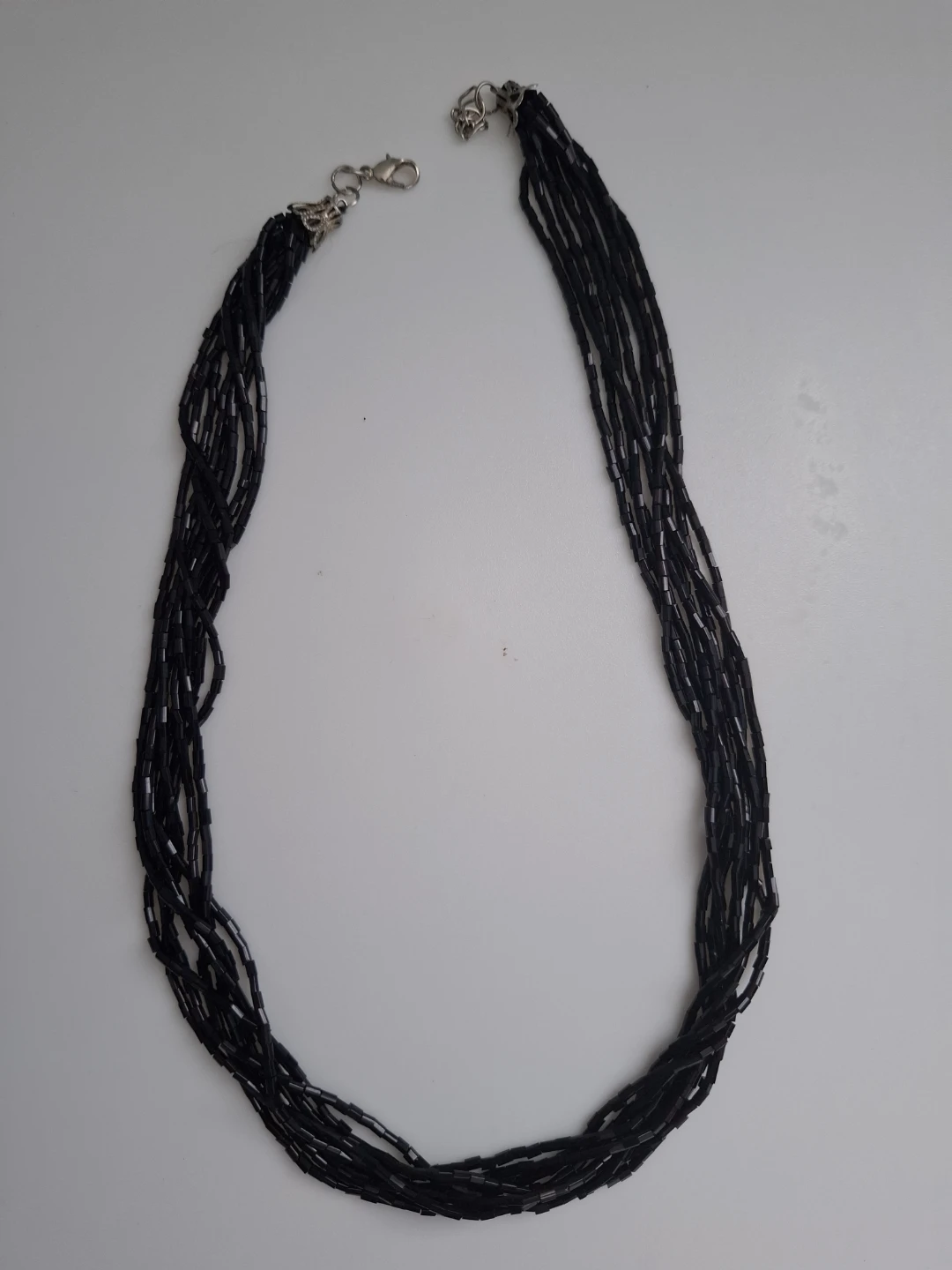 Black Beaded Necklace and Bracelet Set - photo 2