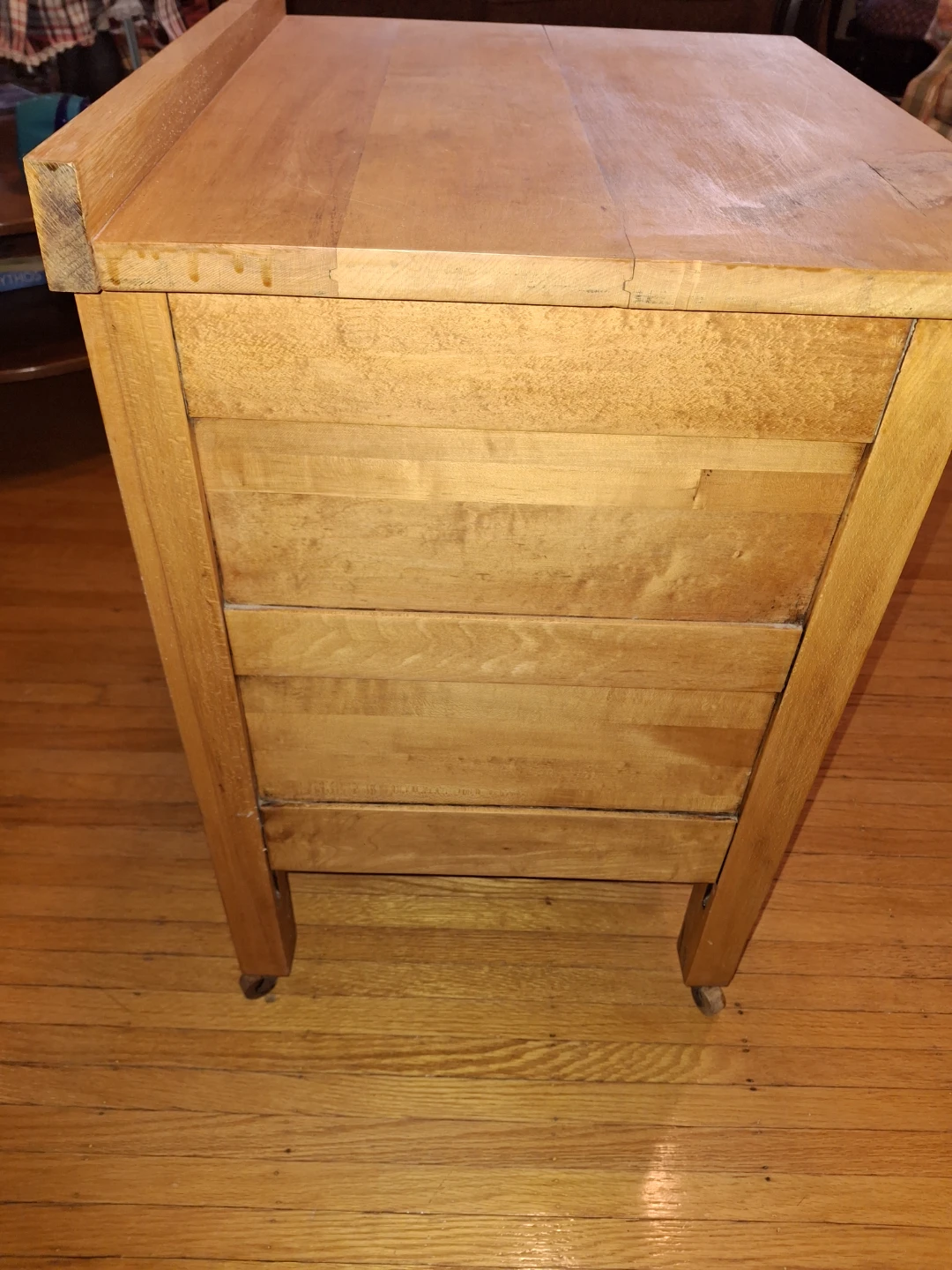Wooden Side Table with Drawer and Cabinet - photo 3
