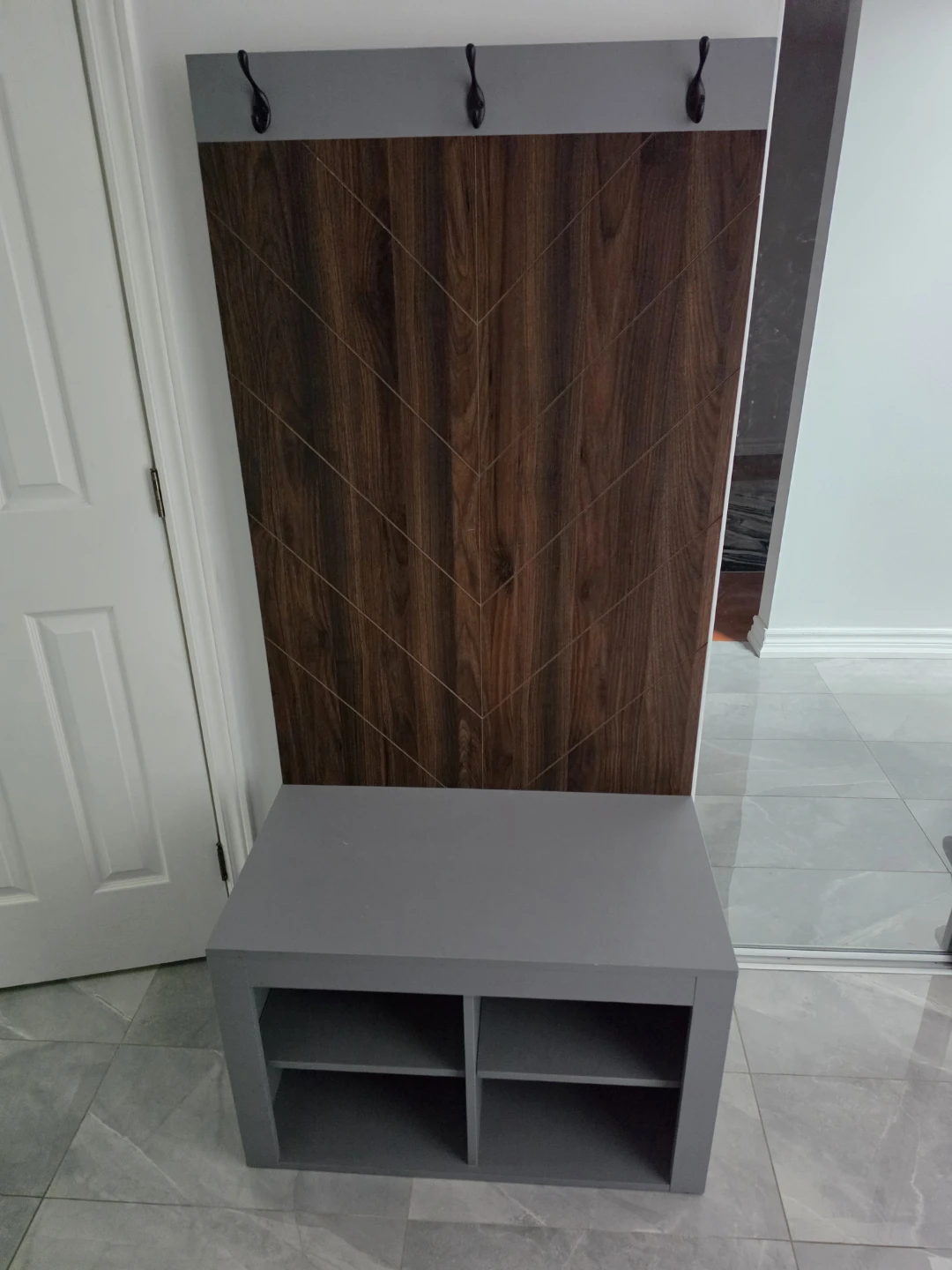 Hall Tree Bench with Coat Hooks