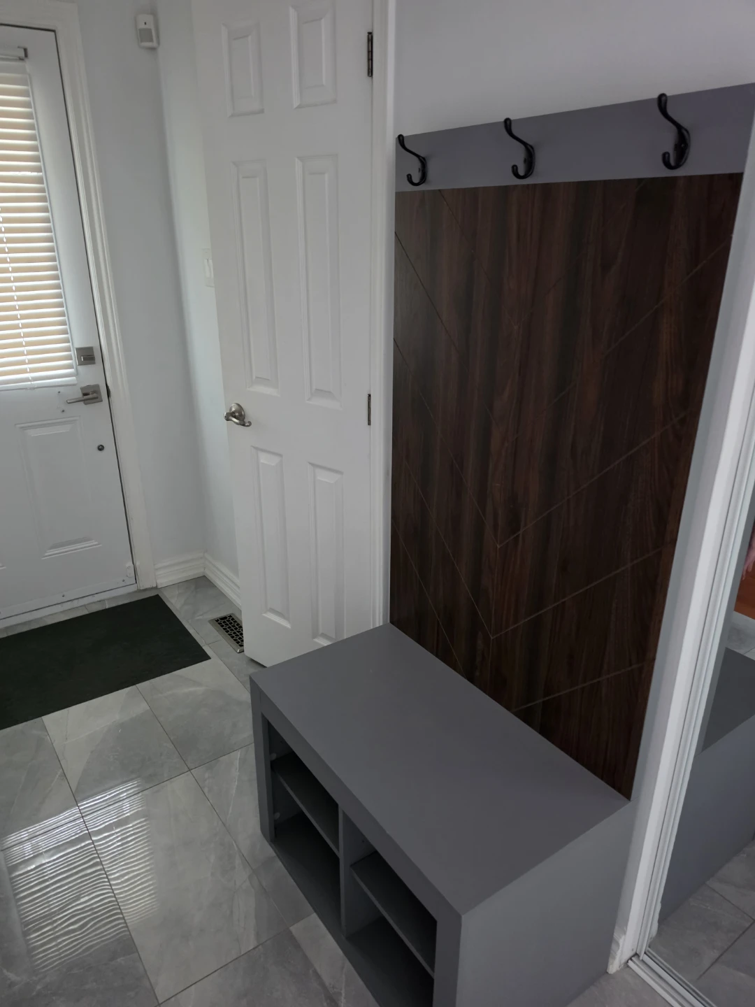 Hall Tree Bench with Coat Hooks - photo 2