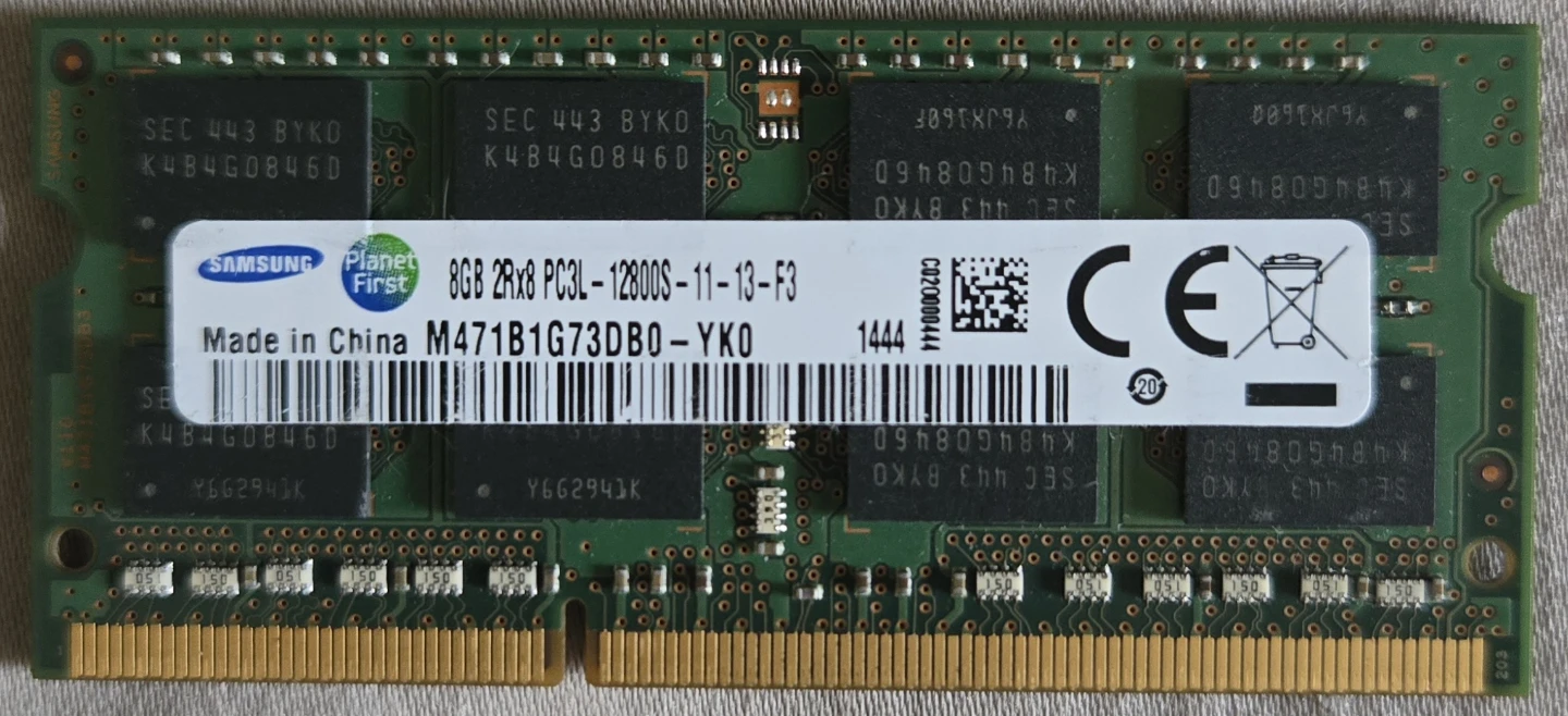 Samsung 8GB DDR3 laptop SODIMM RAM with 1600MHz speed. Like New!