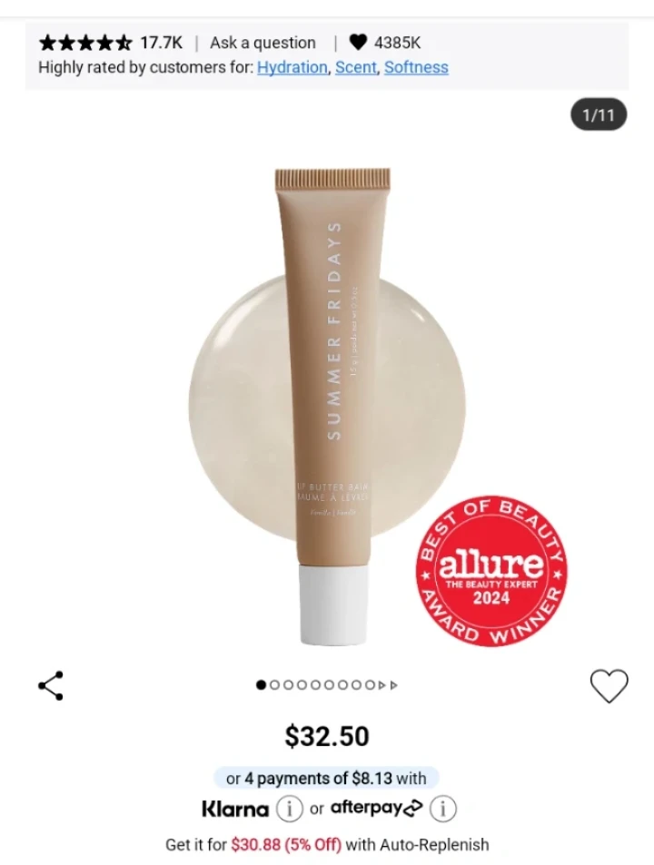 Summer Fridays Lip Butter Balm