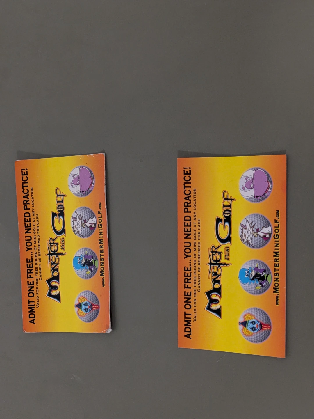 Monster Golf Free Round Vouchers (2) - photo 2