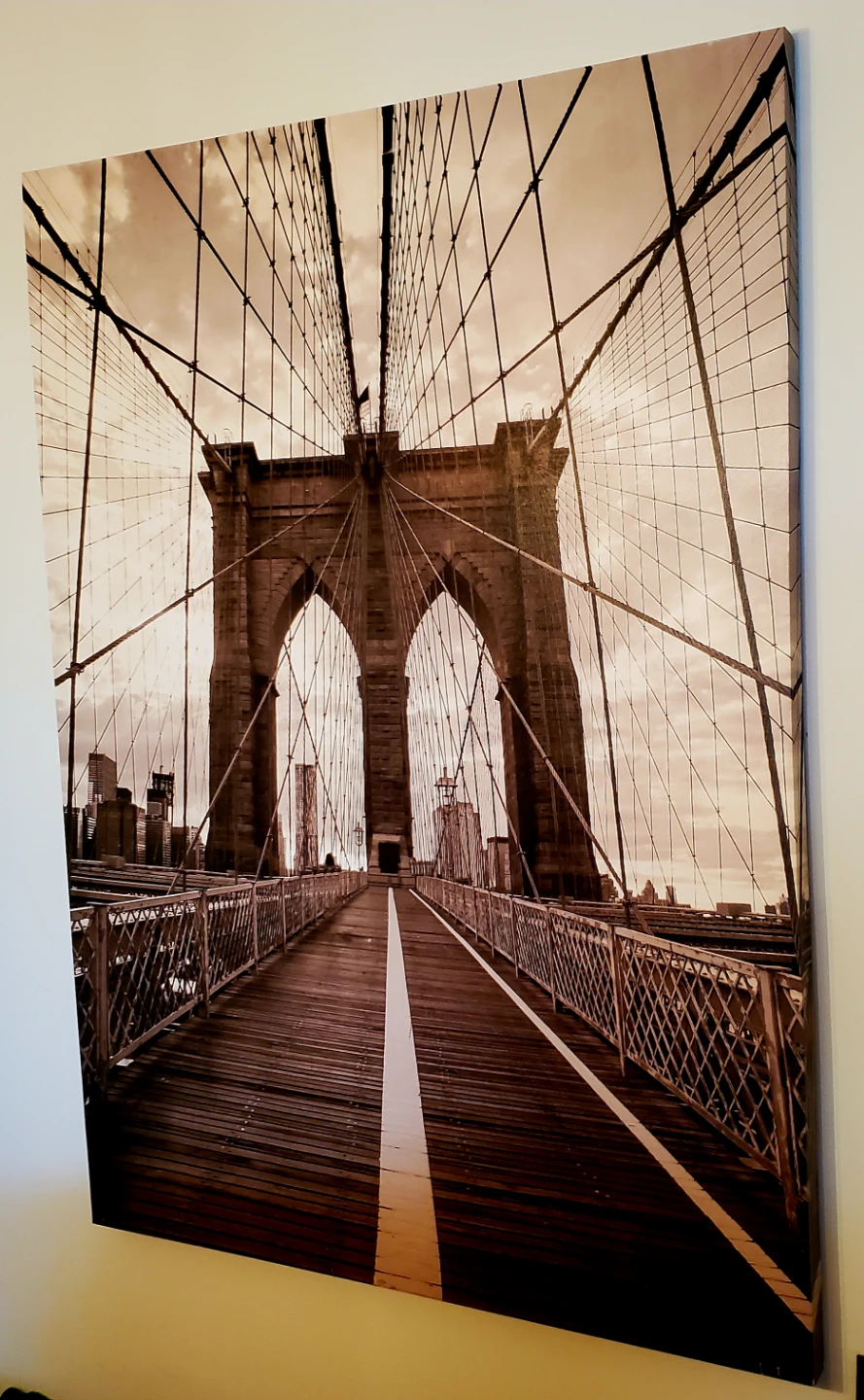 Beautiful Brooklyn Bridge New York Canvas Art - photo 2