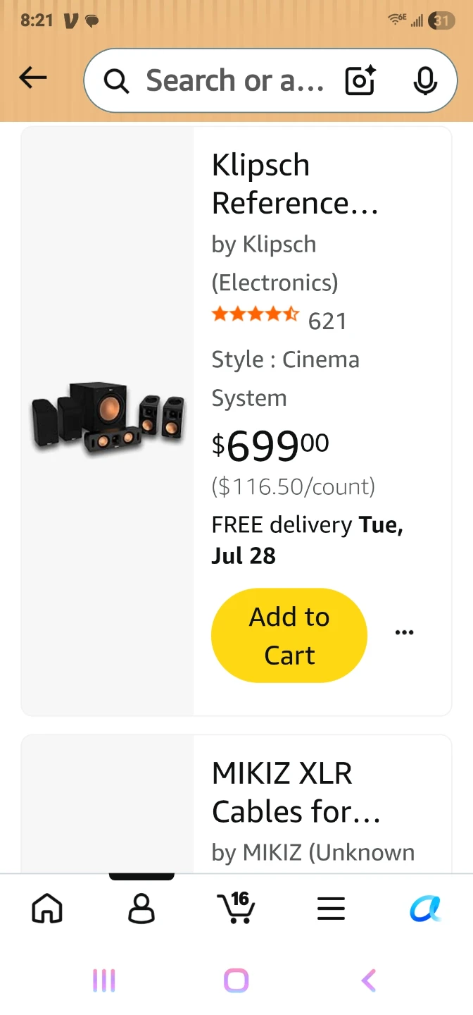 Klipsch Reference Cinema System Speakers