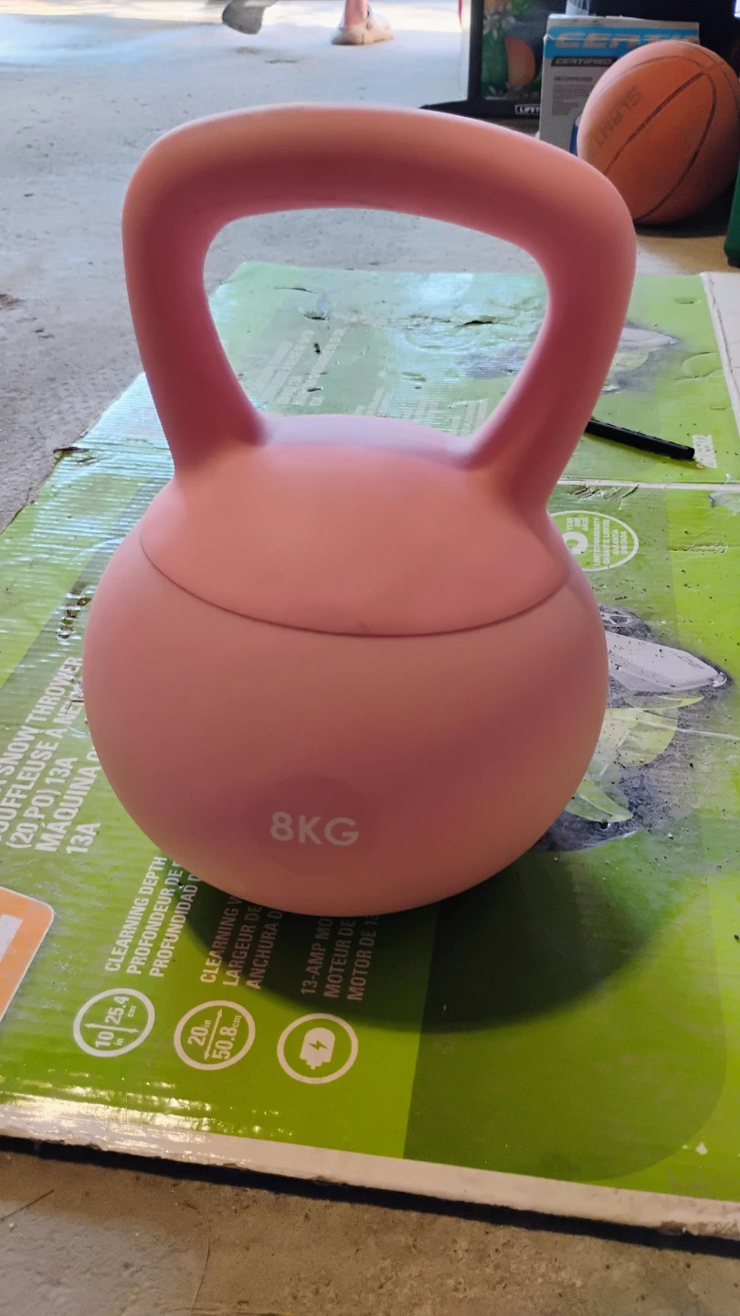 Pink 8kg soft Kettlebell