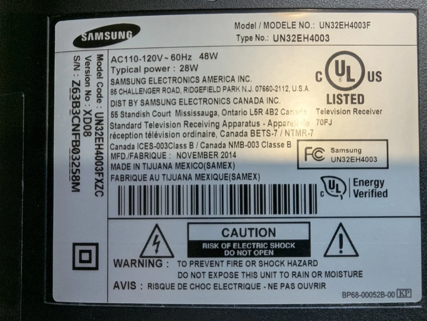 $10🔥SAMSUNG MODEL #UN32EH4003F (With Remote🔥) - photo 5