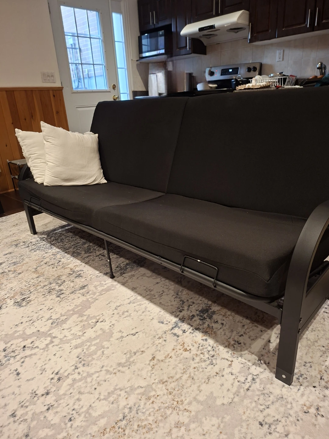 Black Futon Sofa - photo 2