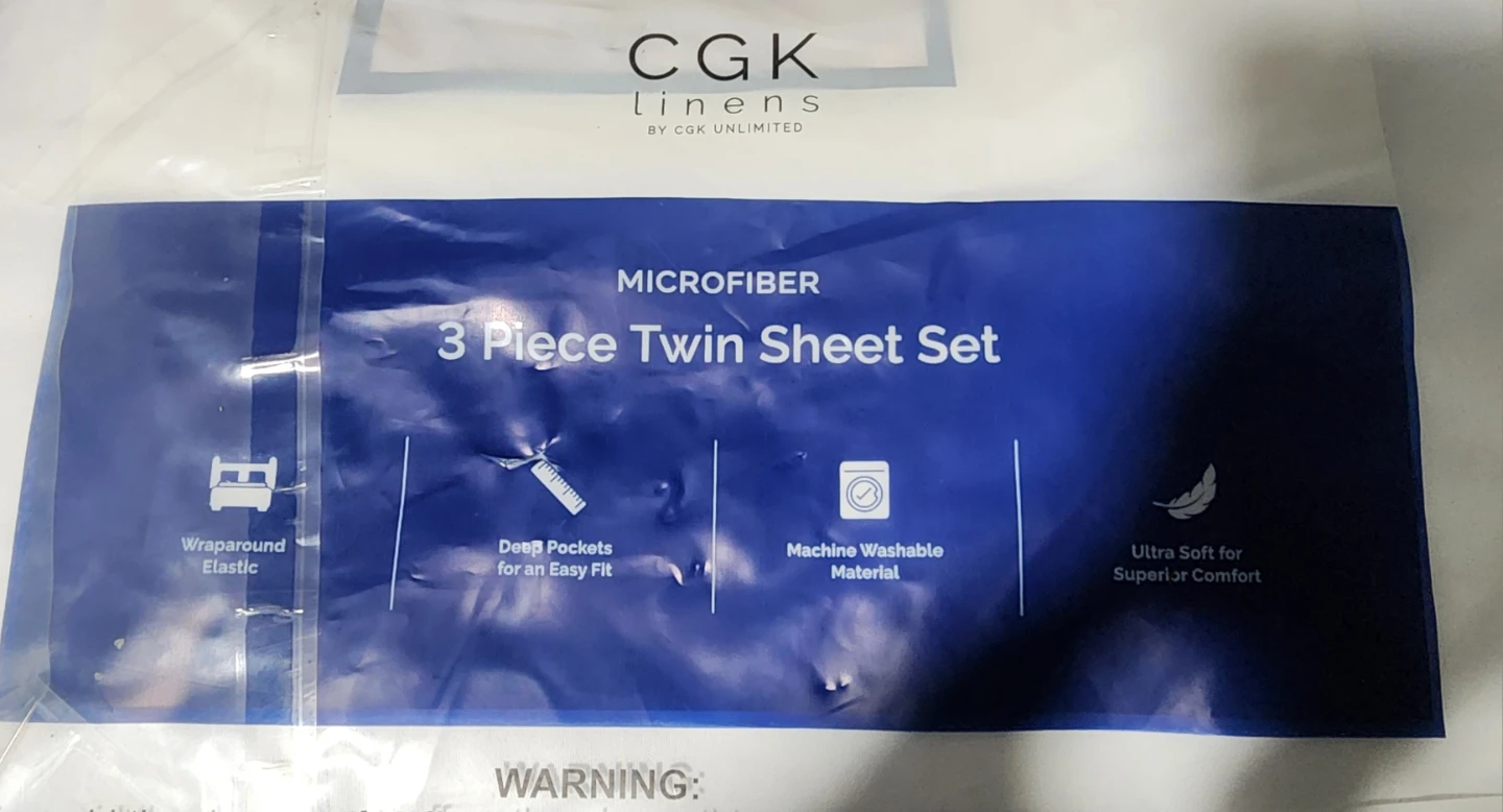 CGK Linens Microfiber 3 Piece Twin Sheet Set - photo 2