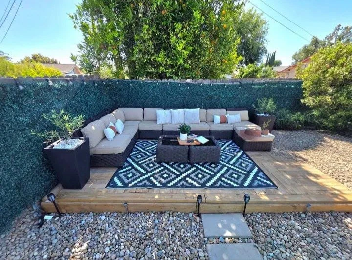 Wicker Outdoor Sectional Sofa with Cushions