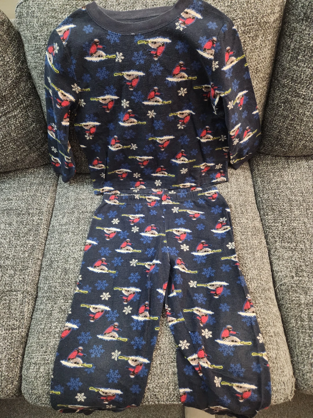 Kids Boys' Winter Themed Pajama 2 piece Set, Size Kids 6X - photo 2