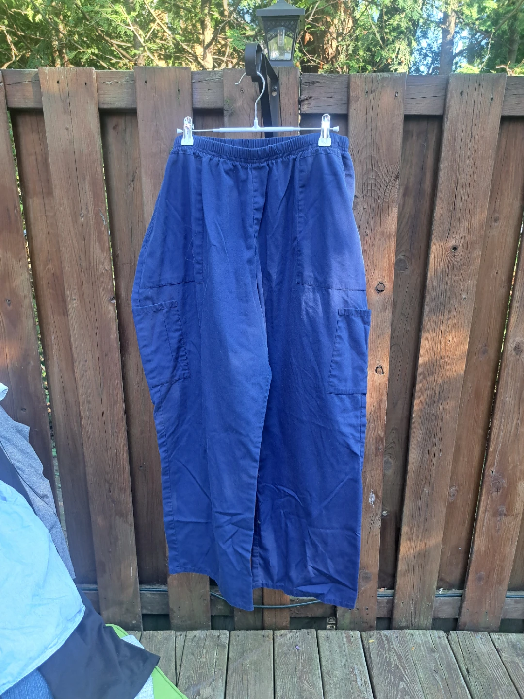 3 Blue V-Neck Scrub Tops - photo 3
