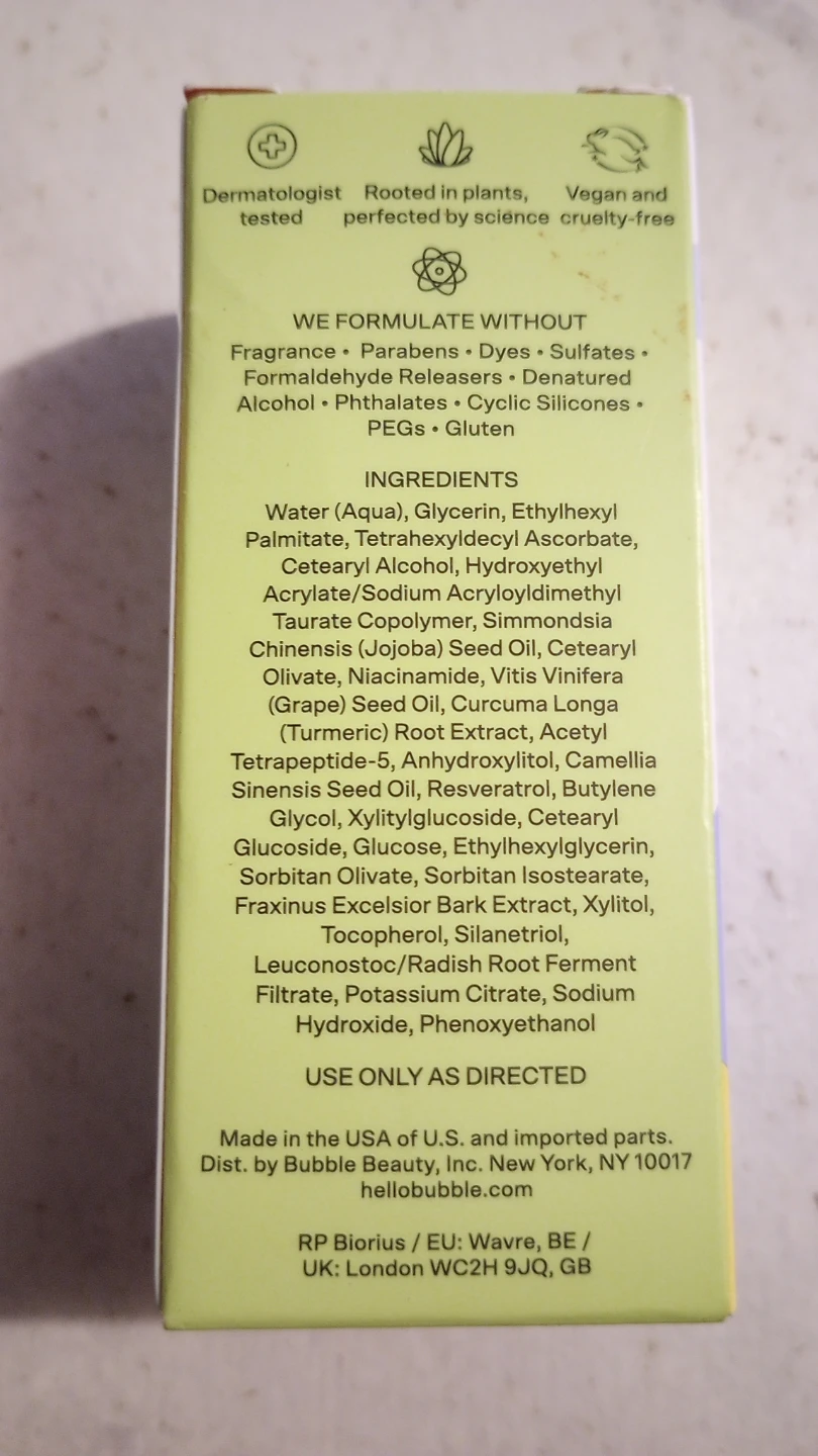 BUBBLE Morning Rays Brightening Eye Cream - photo 3