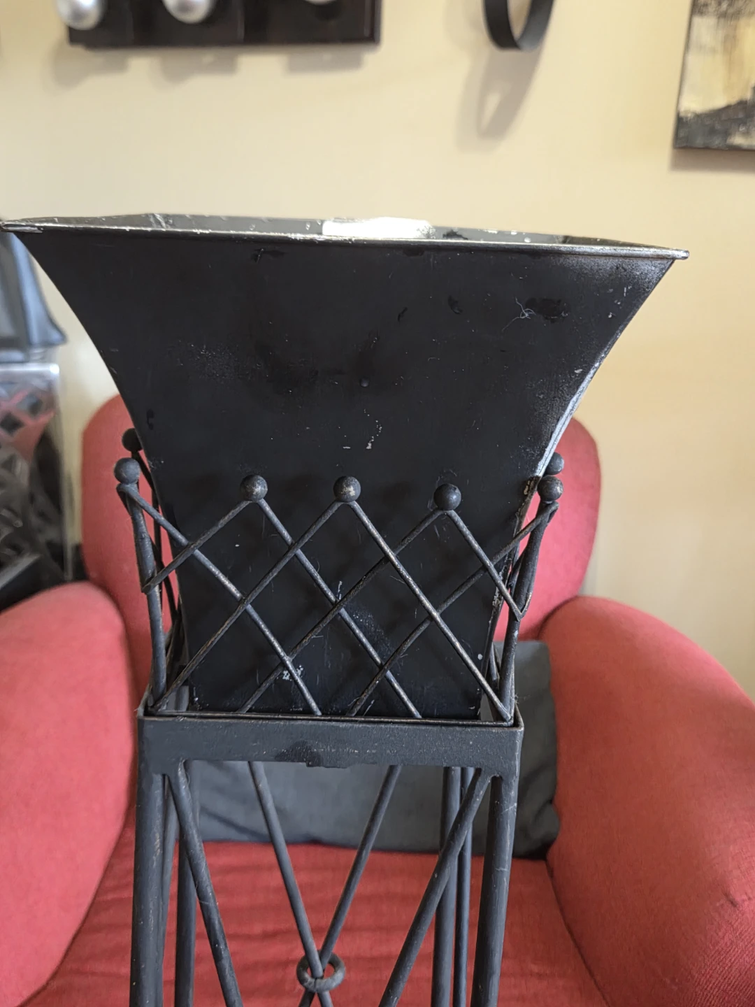 Rare Vintage plant stand and  removable  pla nter - photo 3