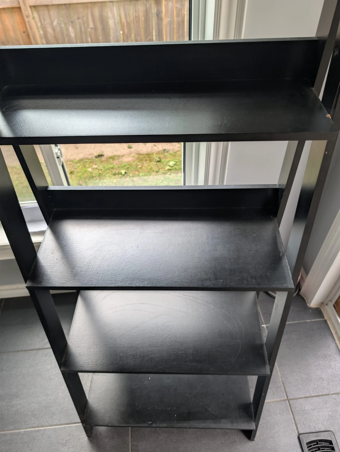 Black 5-Tier Ladder Shelf - photo 4