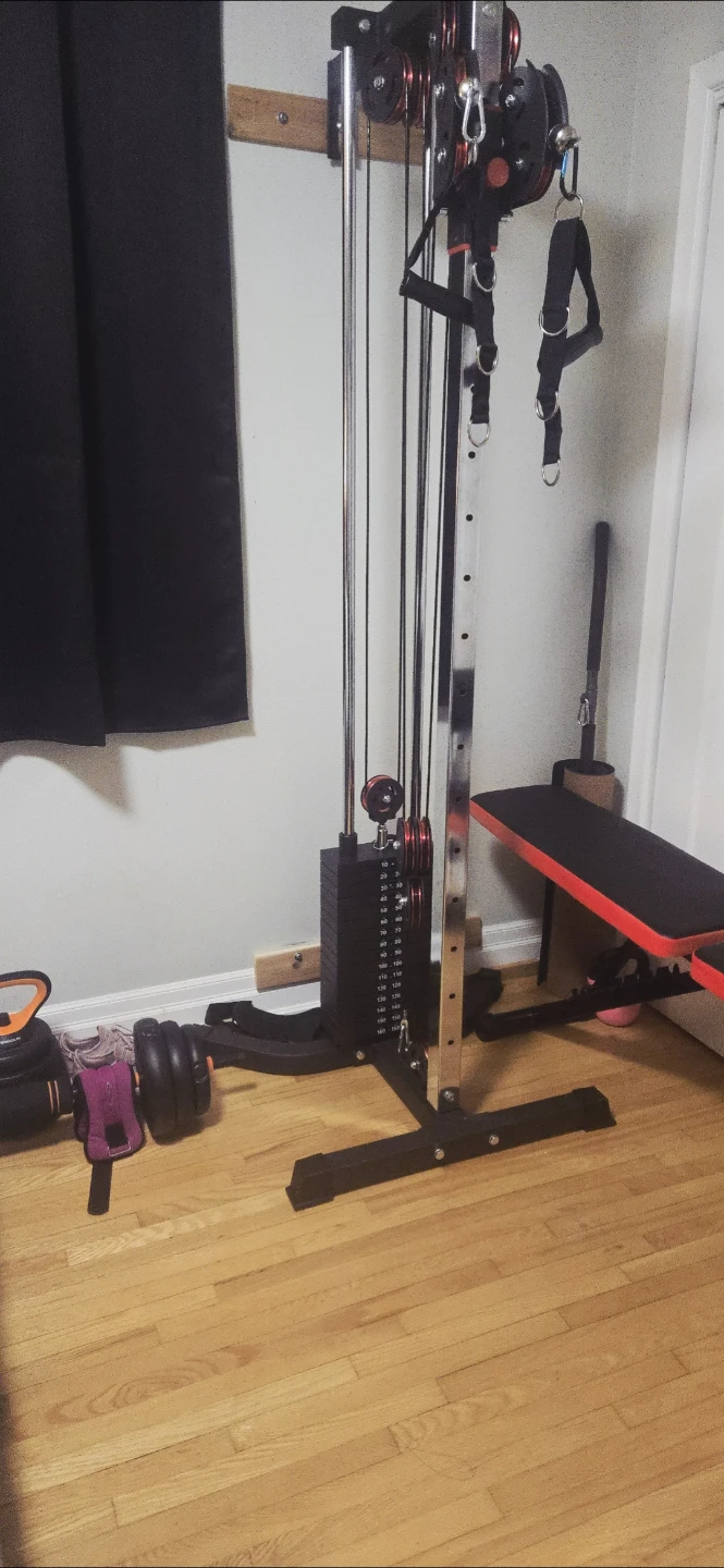 Adjustable Weight Bench and Cable Machine