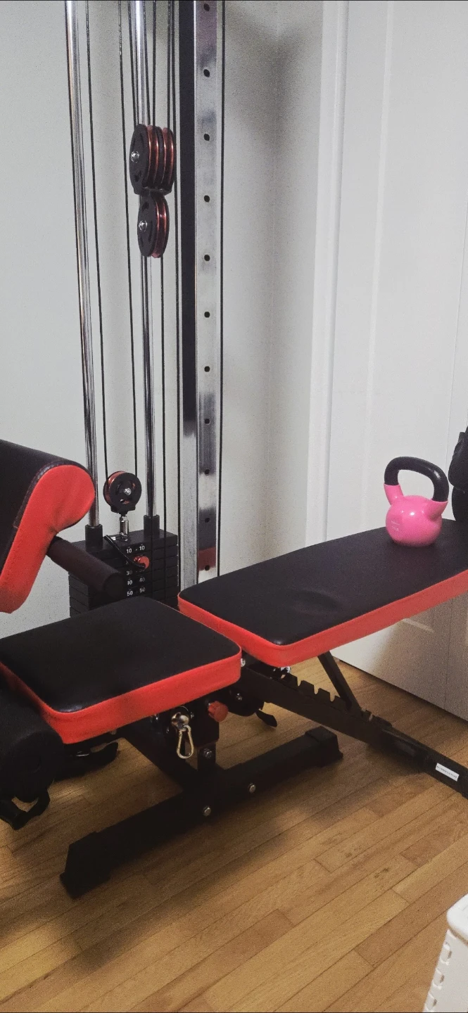Adjustable Weight Bench and Cable Machine - photo 2