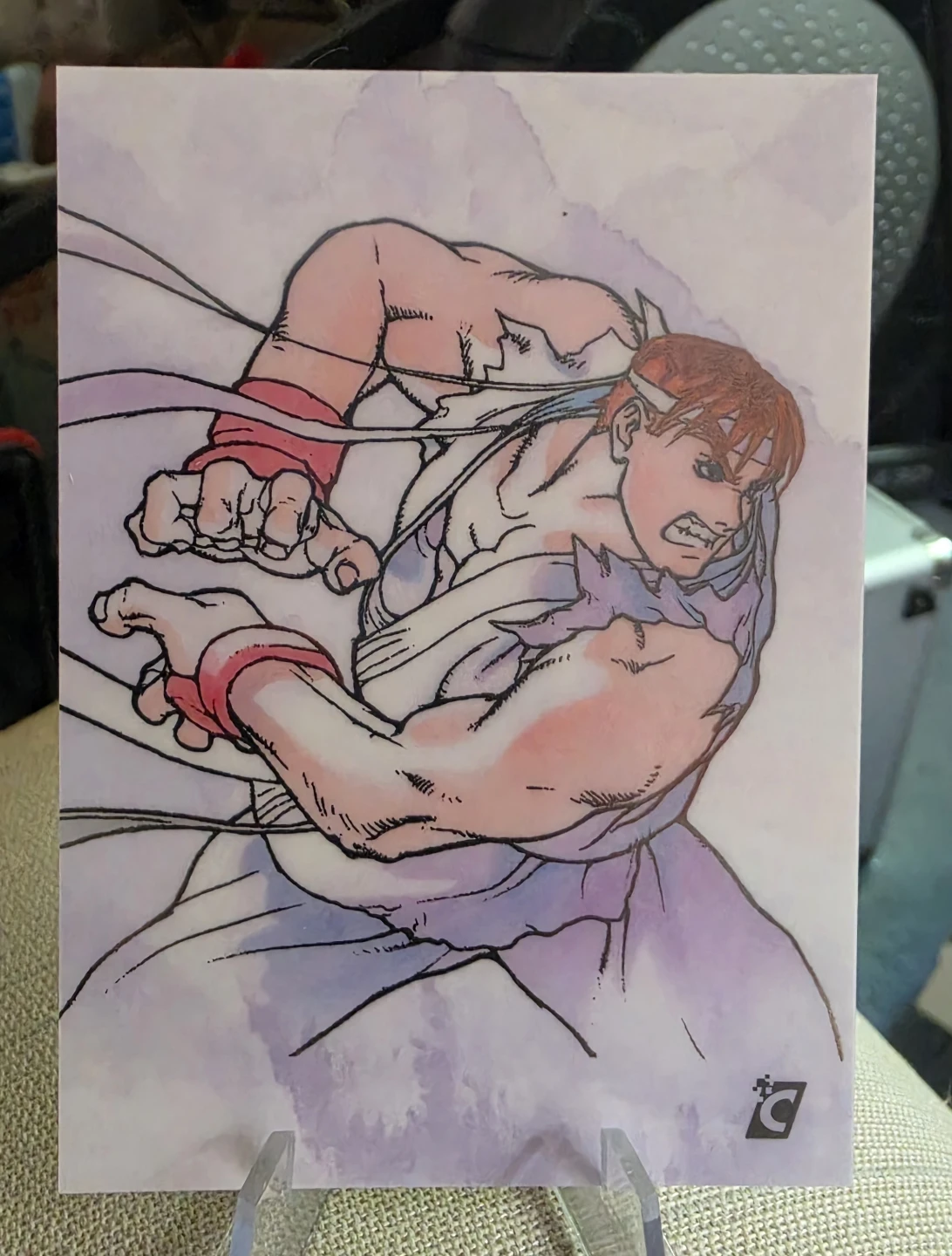 Street Fighter Alpha Warriors Dreams Ryu Hadoken Card