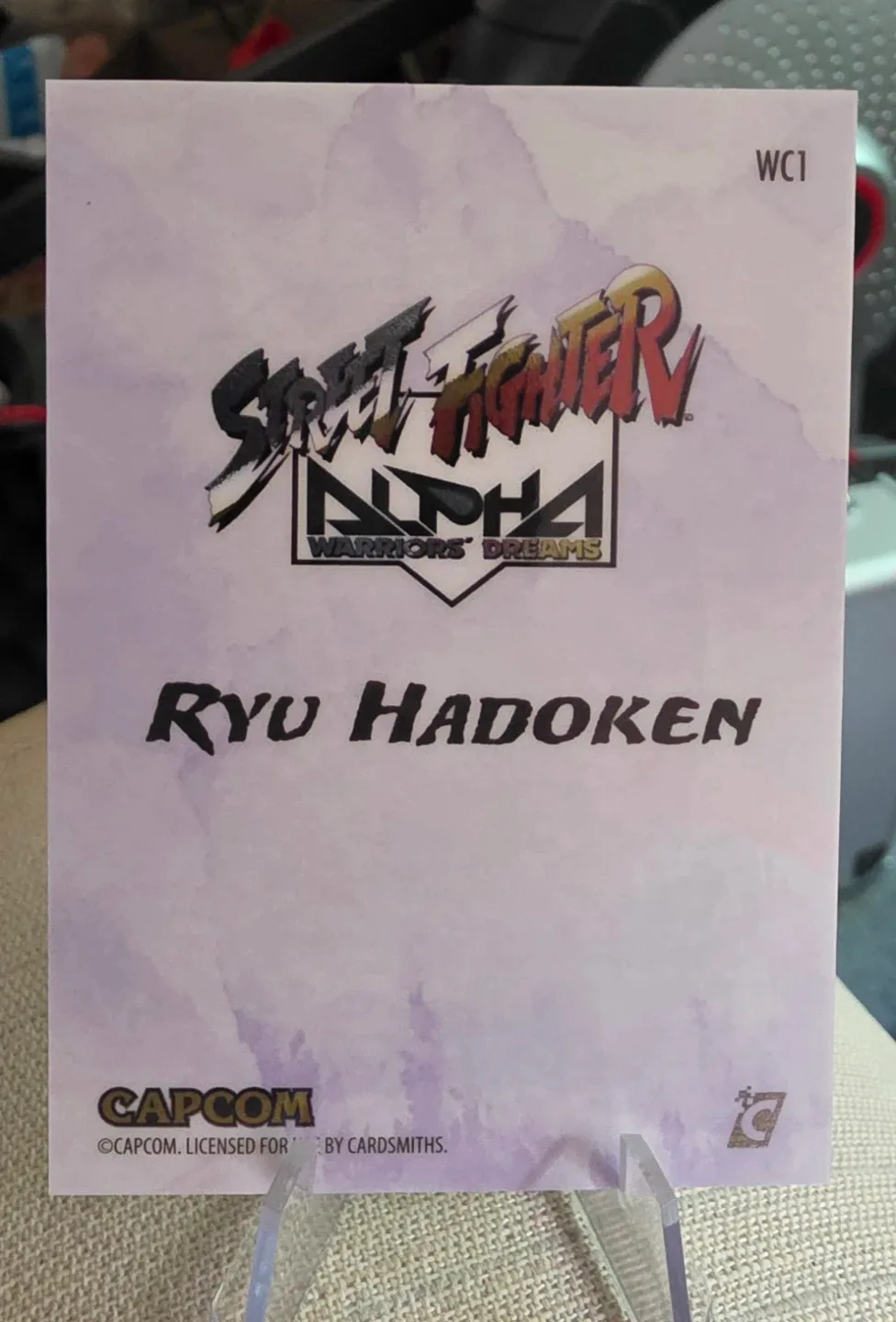 Street Fighter Alpha Warriors Dreams Ryu Hadoken Card - photo 2