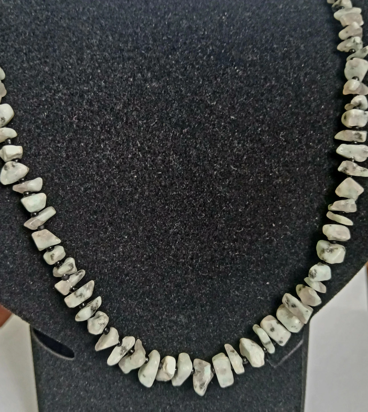 Gray Agate Chip Necklace for MEN - photo 3