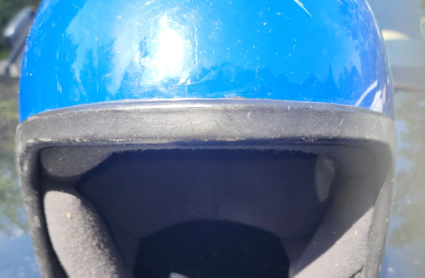 Blue Motorcycle Helmet