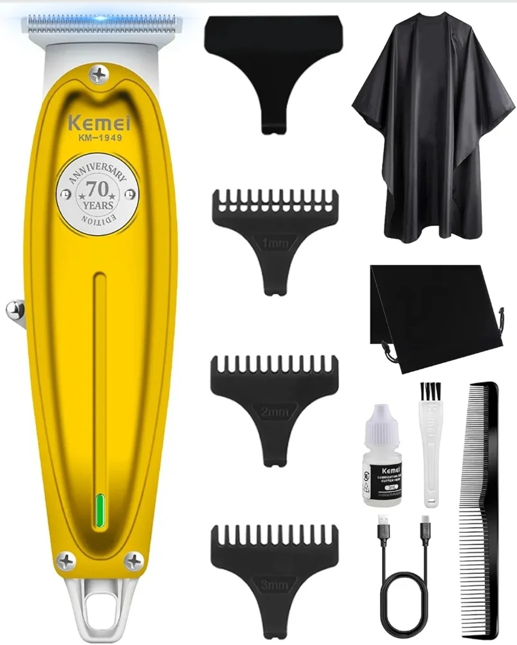 Professional Hair Clipper Trimmer Kit ( Gold Color) - photo 3