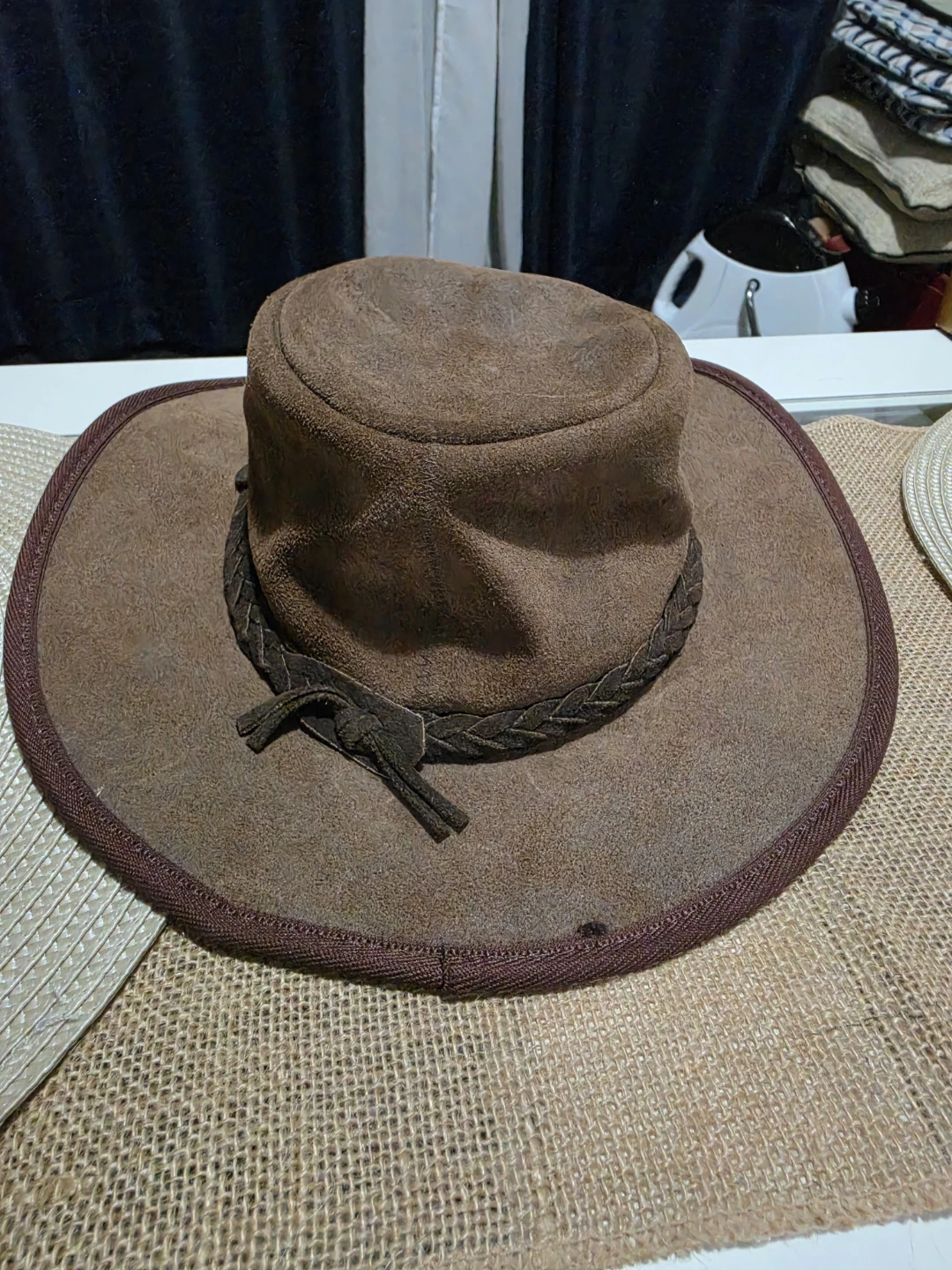 Barmah Hats Brown Suede Cowboy Hat