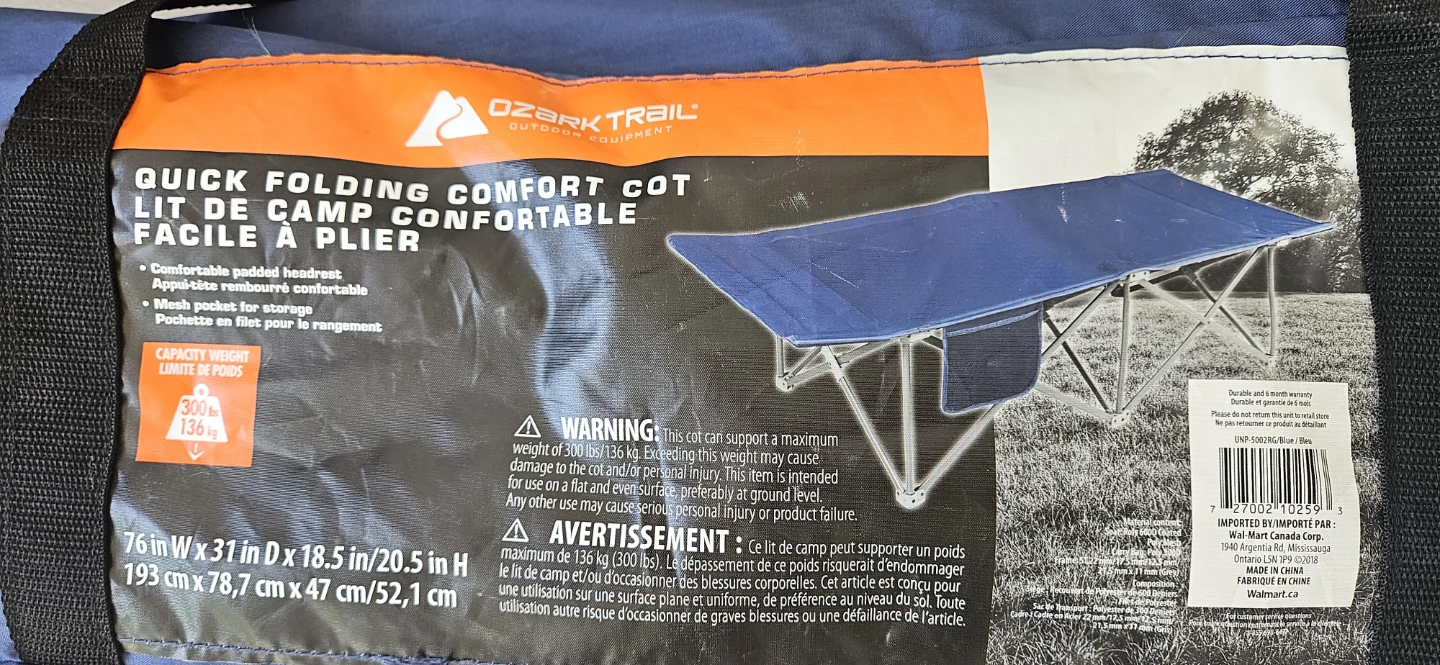 Ozark Trail Quick Folding Comfort Cot - photo 2