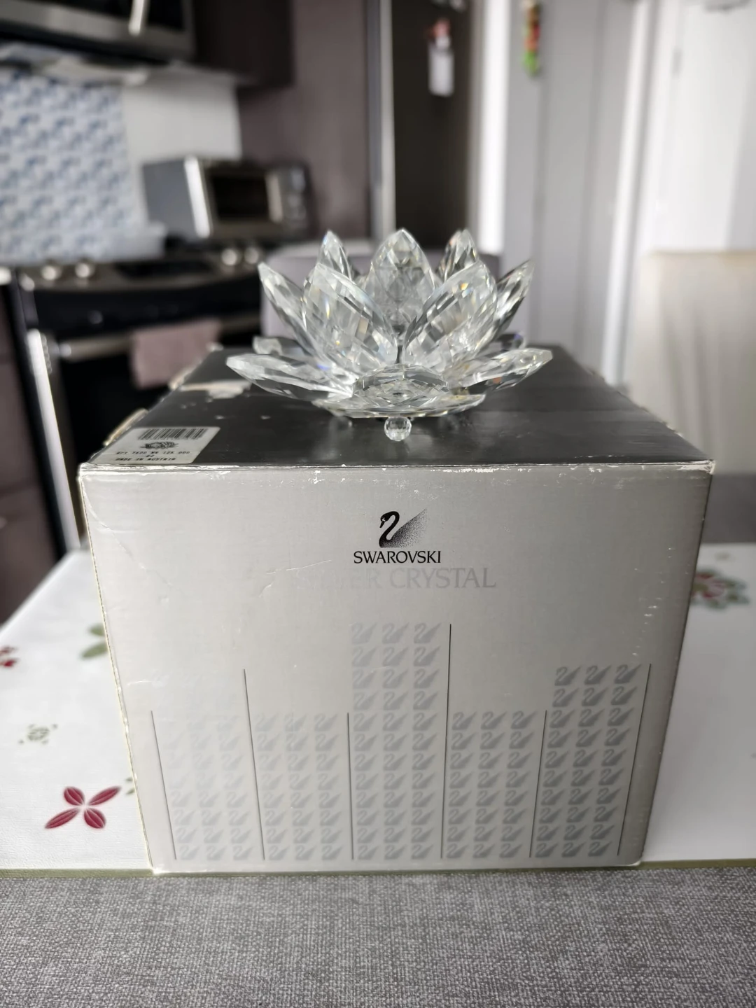 Swarovski Silver Crystal Lotus Flower – With Original Box - photo 3