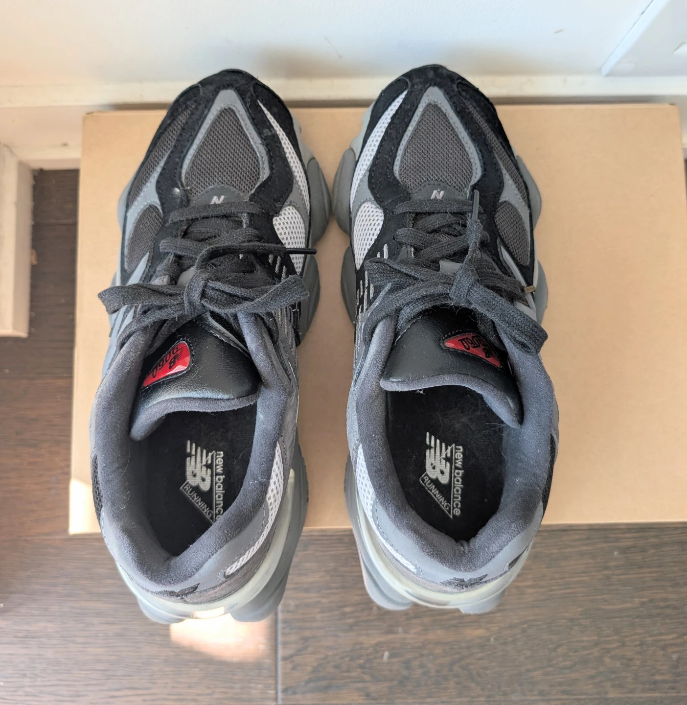 New Balance 9060 Grey Black Running Shoes - photo 3