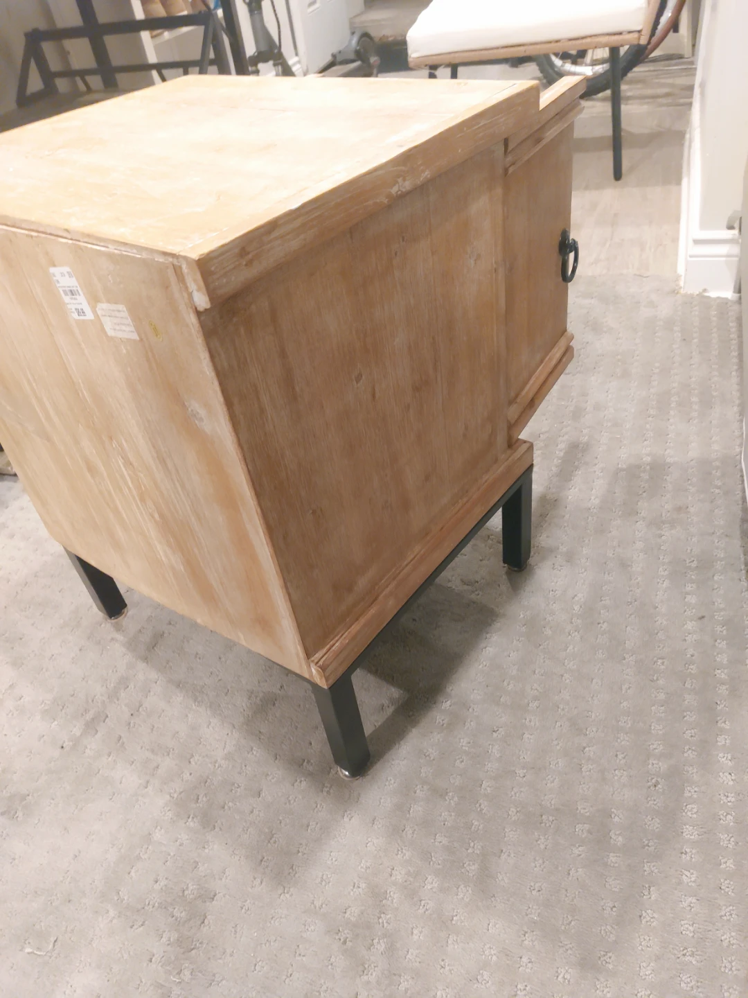 Wood Accent Cabinet with Ring Pulls - photo 5