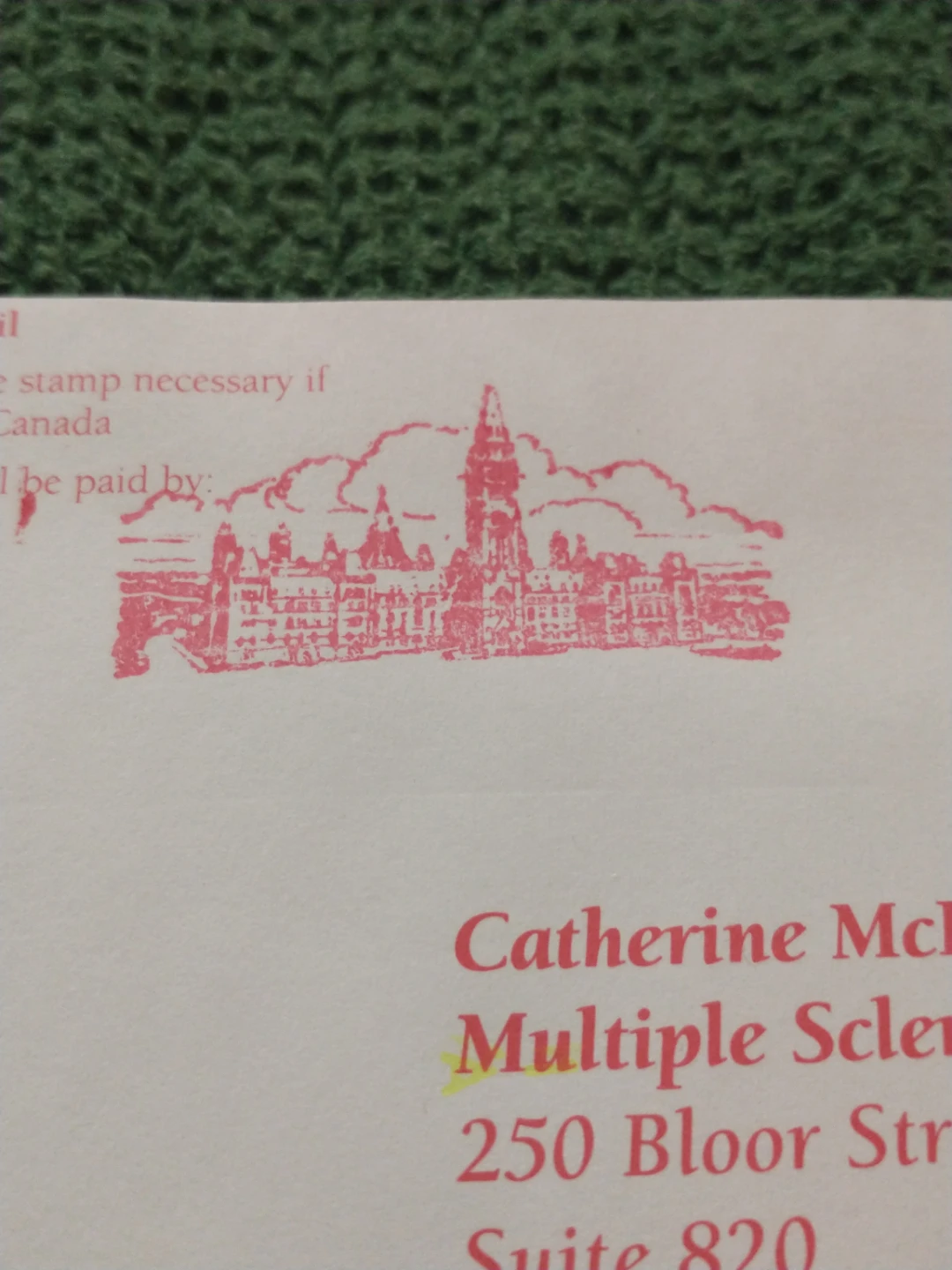 1992 Canada envelope postmarked Senate - photo 2