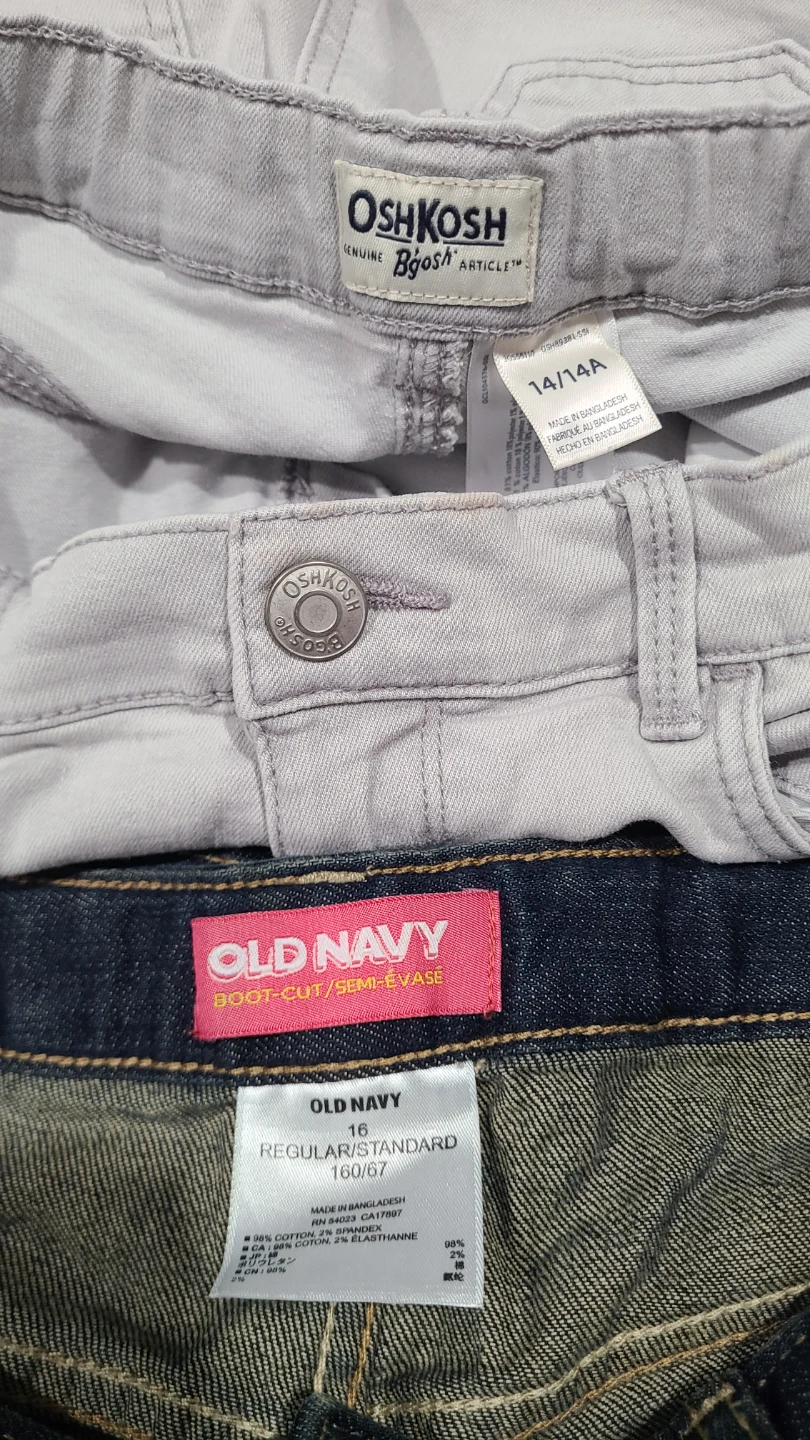 Girls Old Navy & OshKosh B'gosh Jeans Sizes 14/16 - photo 2