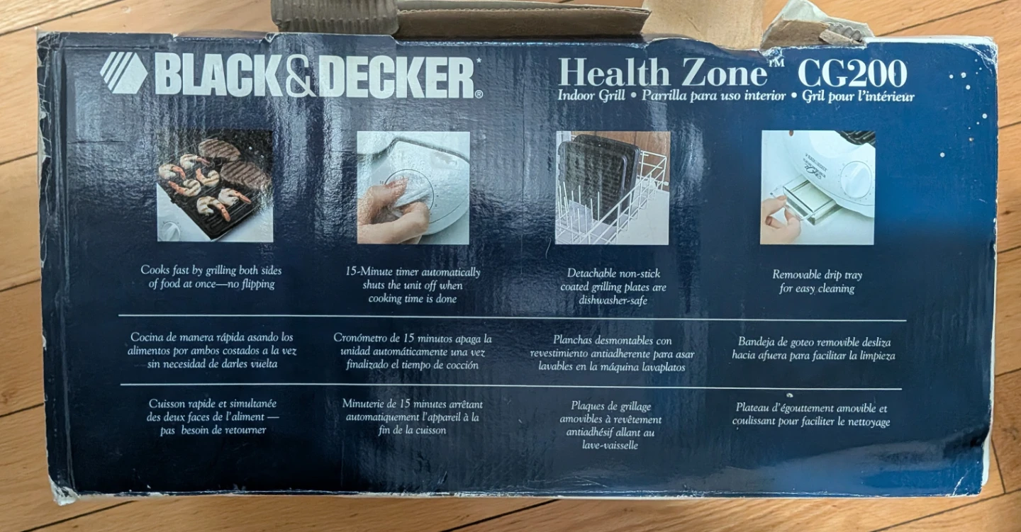 Black & Decker Health Zone Indoor Grill CG200 - photo 3