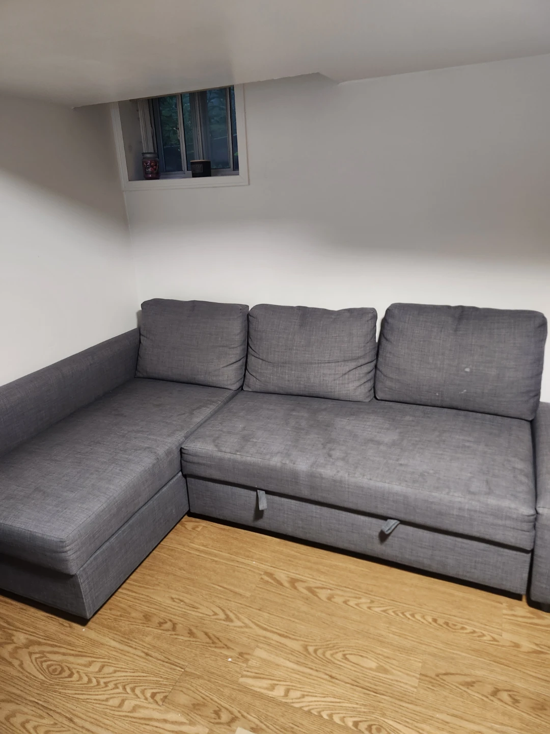 Ikea Friheten Grey Corner Sofa Bed