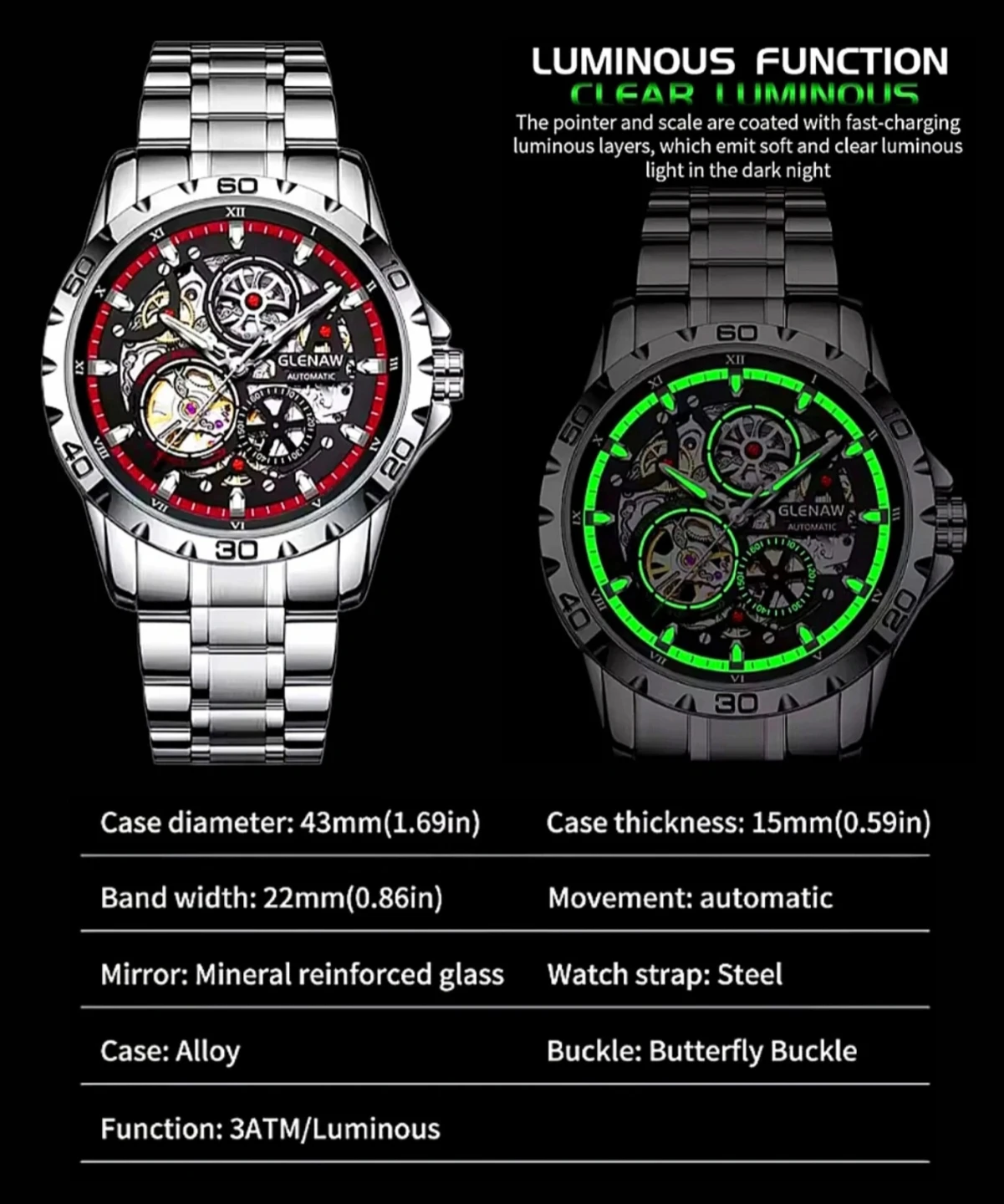 Automatic Skeleton Watch - photo 3