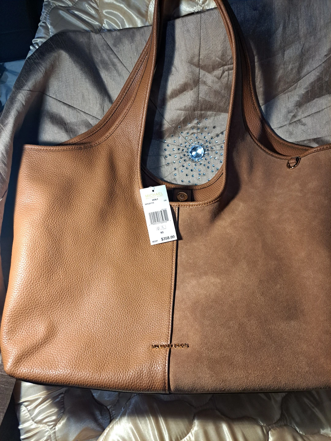 MICHAEL KORS Tote Bag - Brown Leather - photo 2