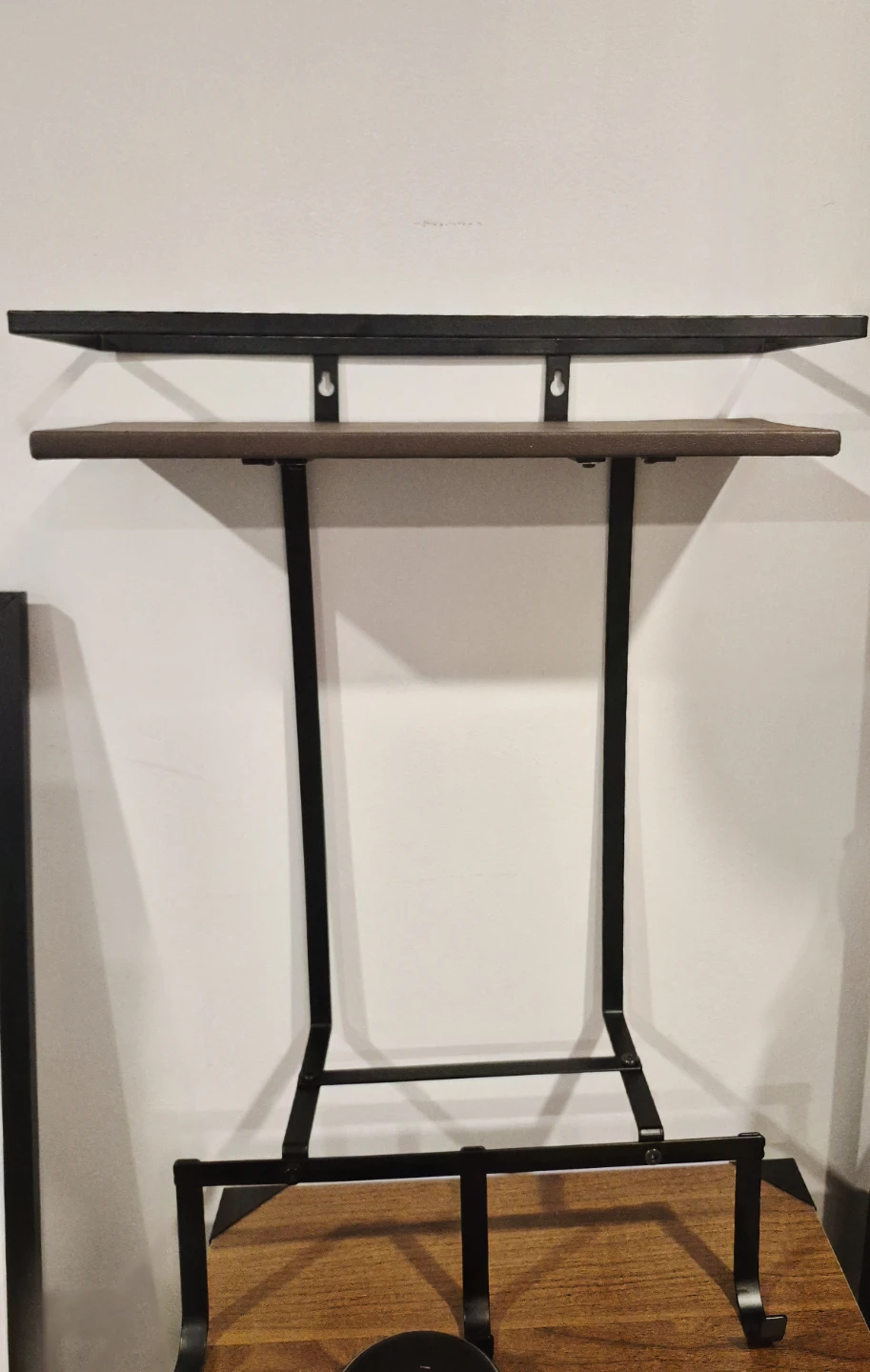 Wall Mounted Towel Rack Shelf with Hooks - photo 4