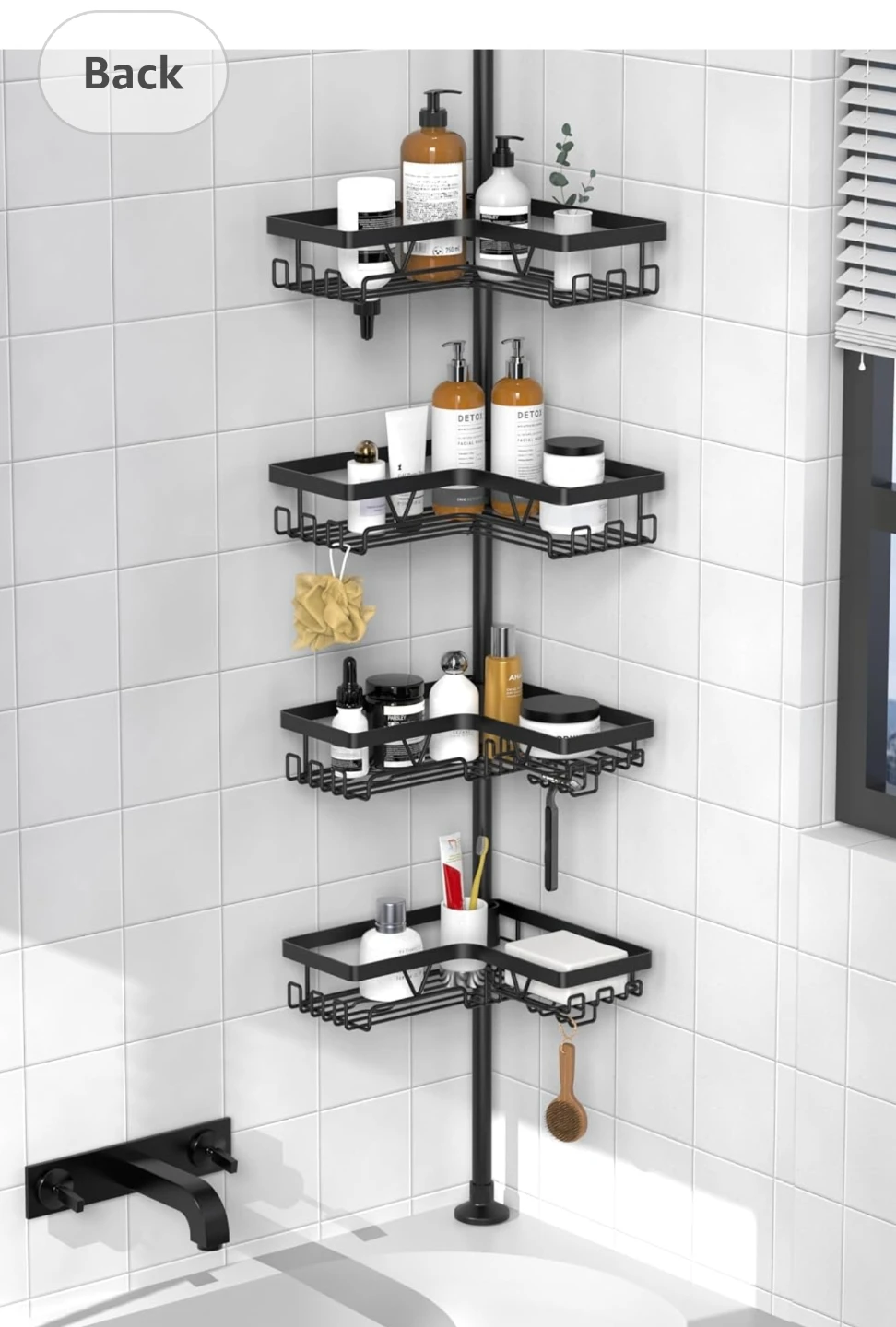 NEW Shower caddy adjustable shelves.