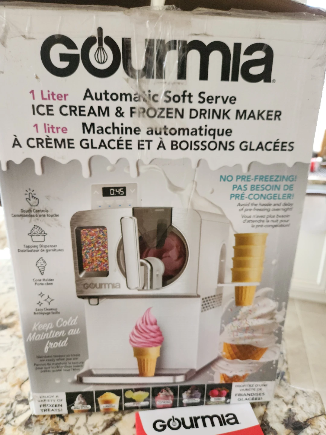 NEW Gourmia Automatic Soft Serve Ice Cream & Frozen Drink Maker - photo 5
