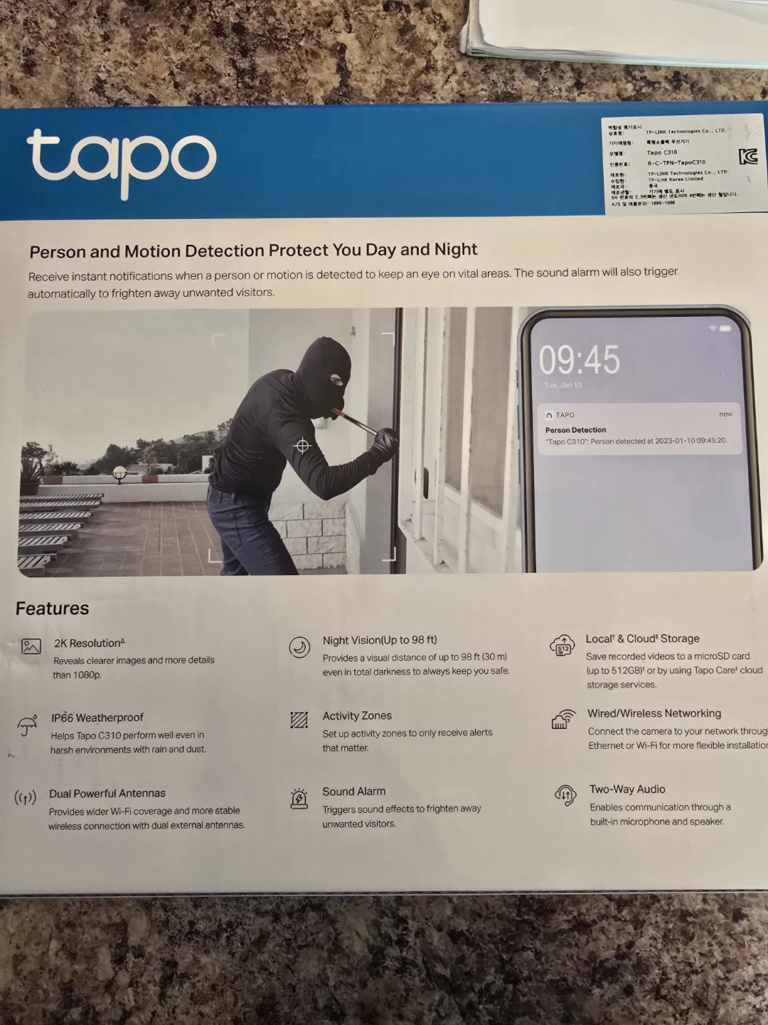 Two TP-Link Tapo C310 outdoor Wi-Fi security cameras for sale. - photo 3