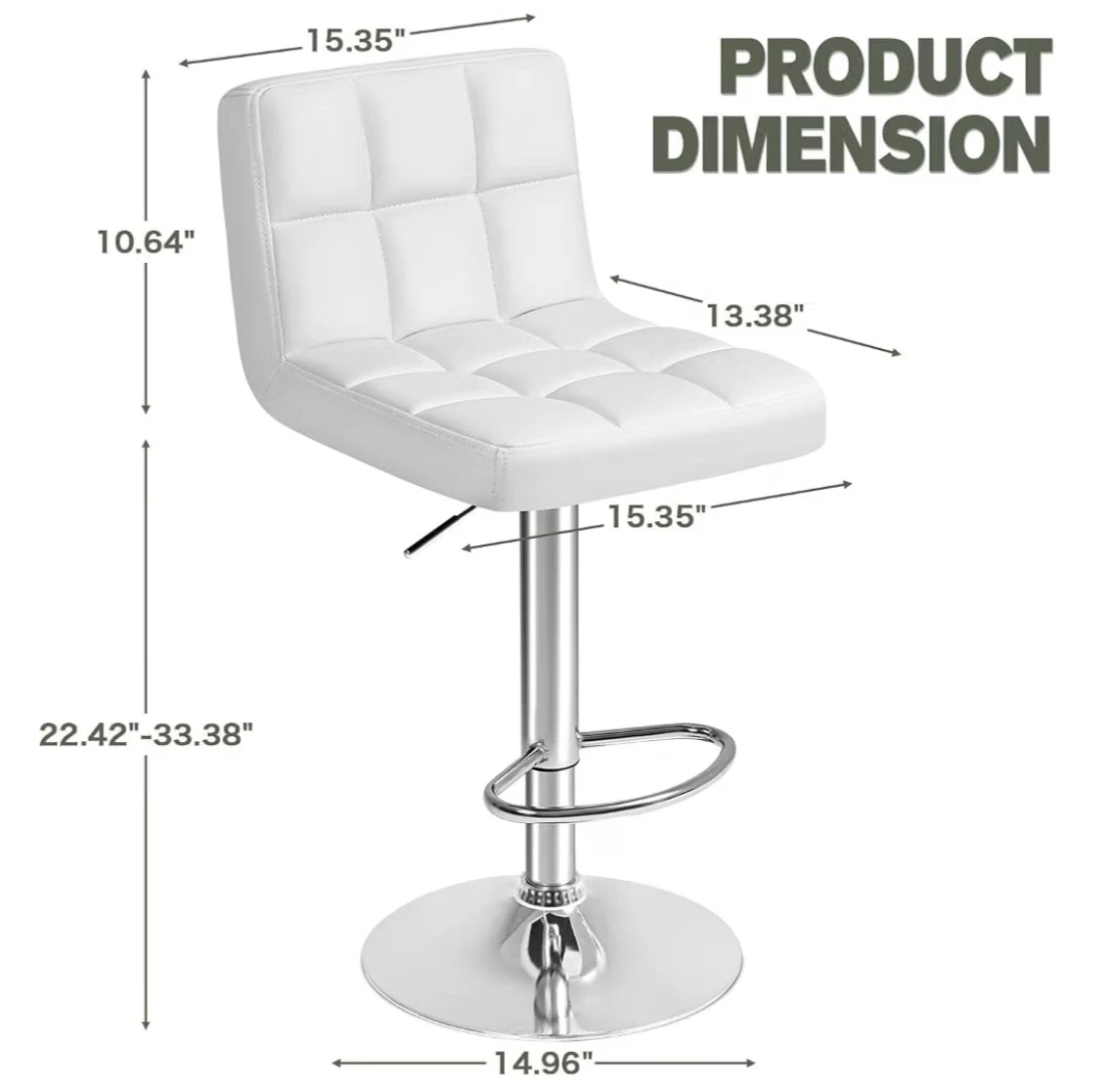 White Bar chairs (Set of 2) - photo 3