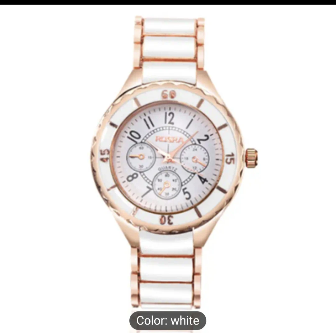 ROGRA Women's Quartz Watch - White & Rose Gold - photo 2