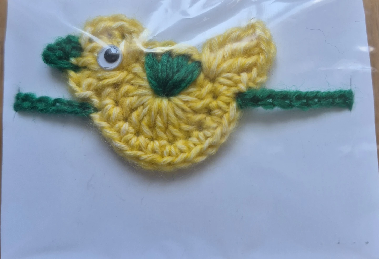Handmade Crochet Yellow Chick rakhi - photo 2