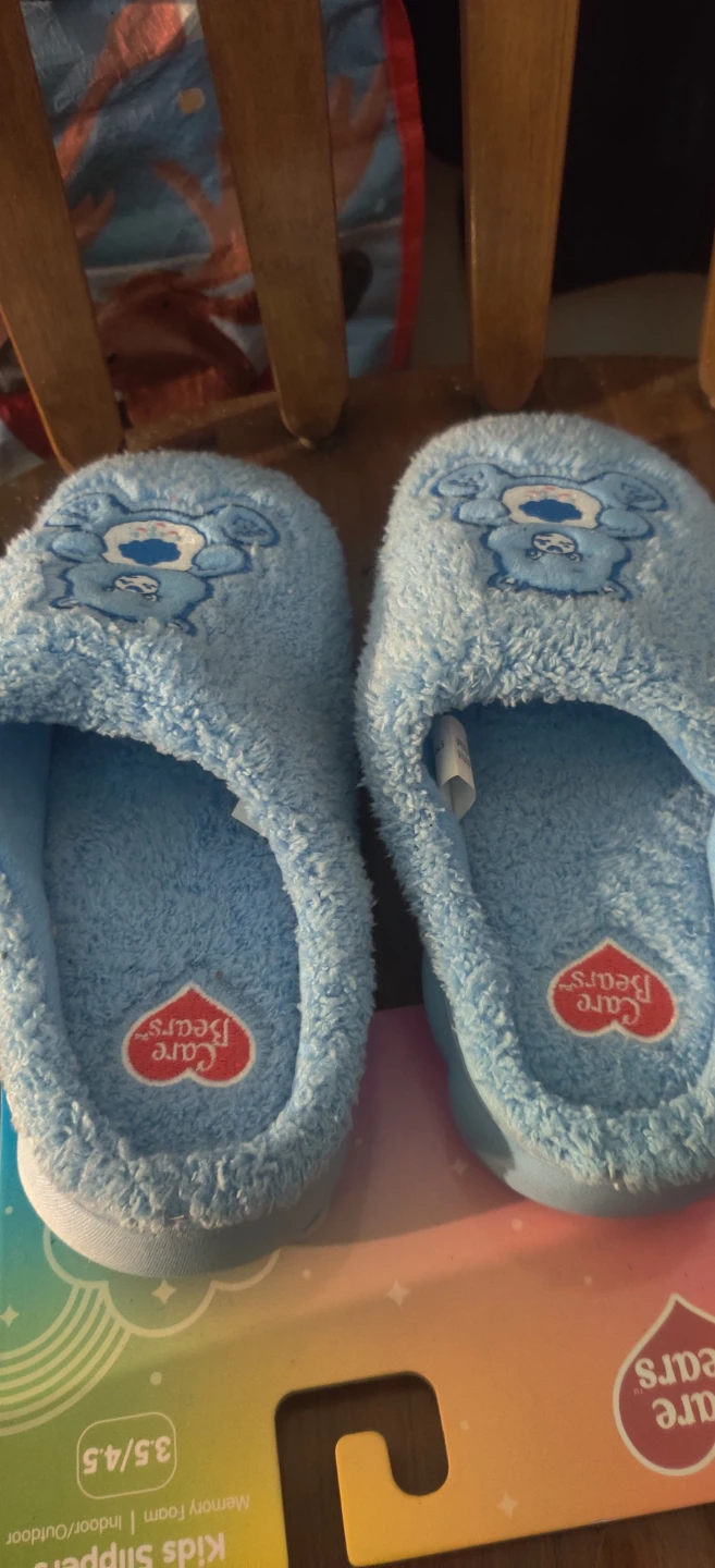 Care Bears Kids Slippers Size 3.5/4.5