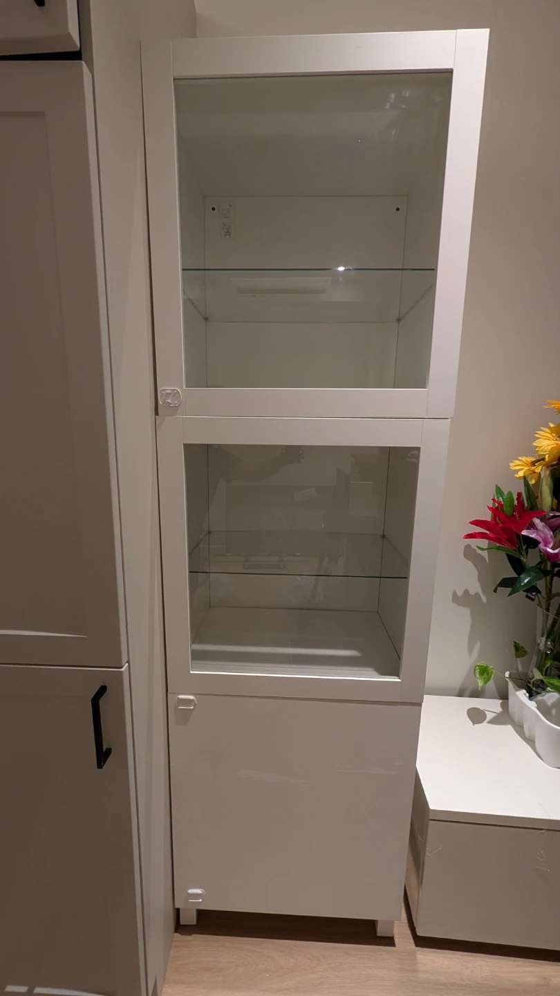 IKEA BESTÅ Storage Cabinet with Glass Doors