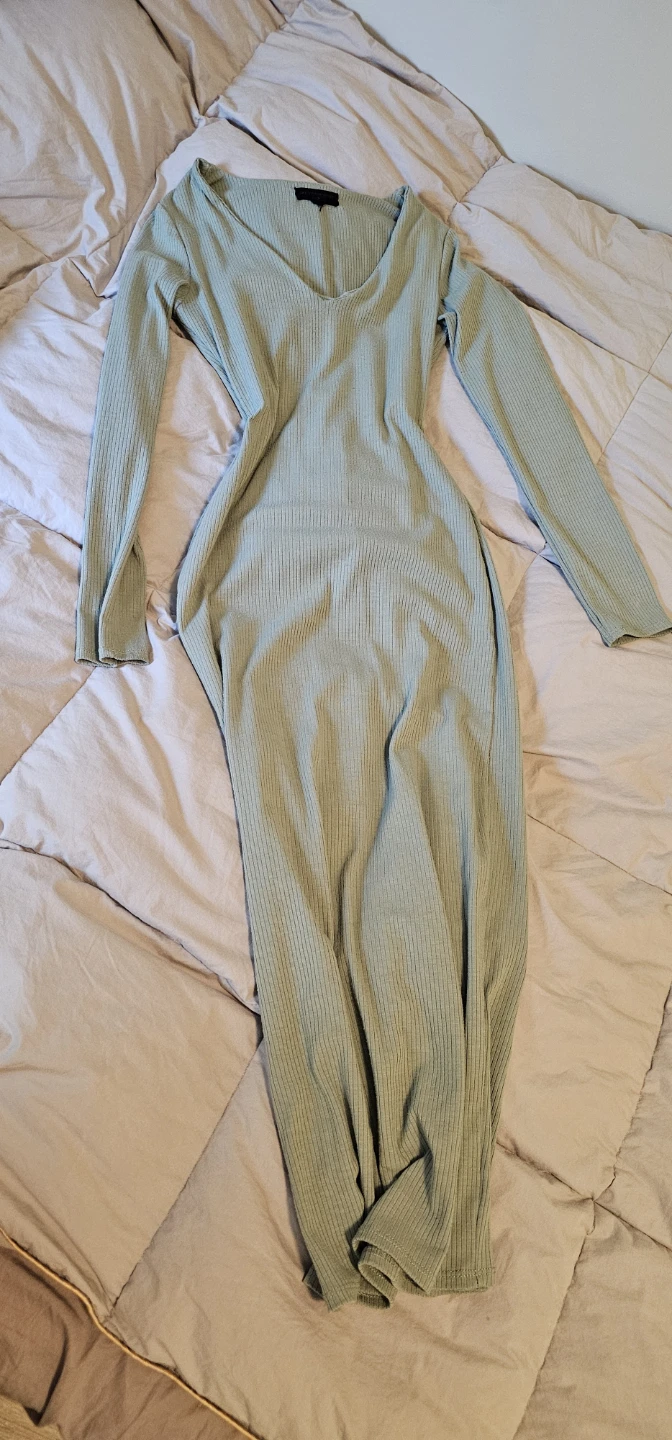 Maxi sage green dress