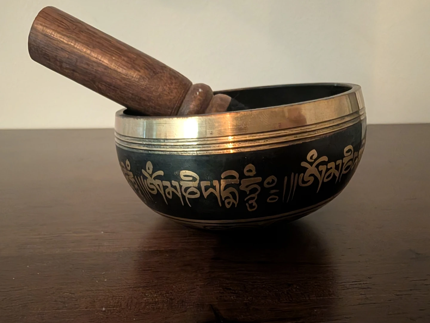 Tibetan Singing Bowl with Wooden Mallet