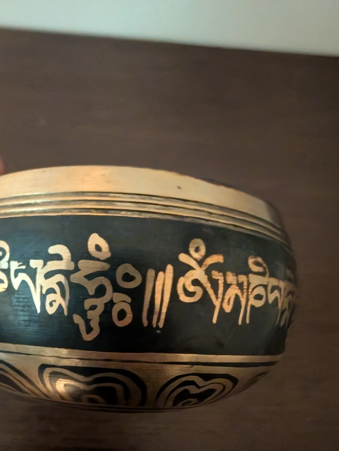 Tibetan Singing Bowl with Wooden Mallet - photo 2