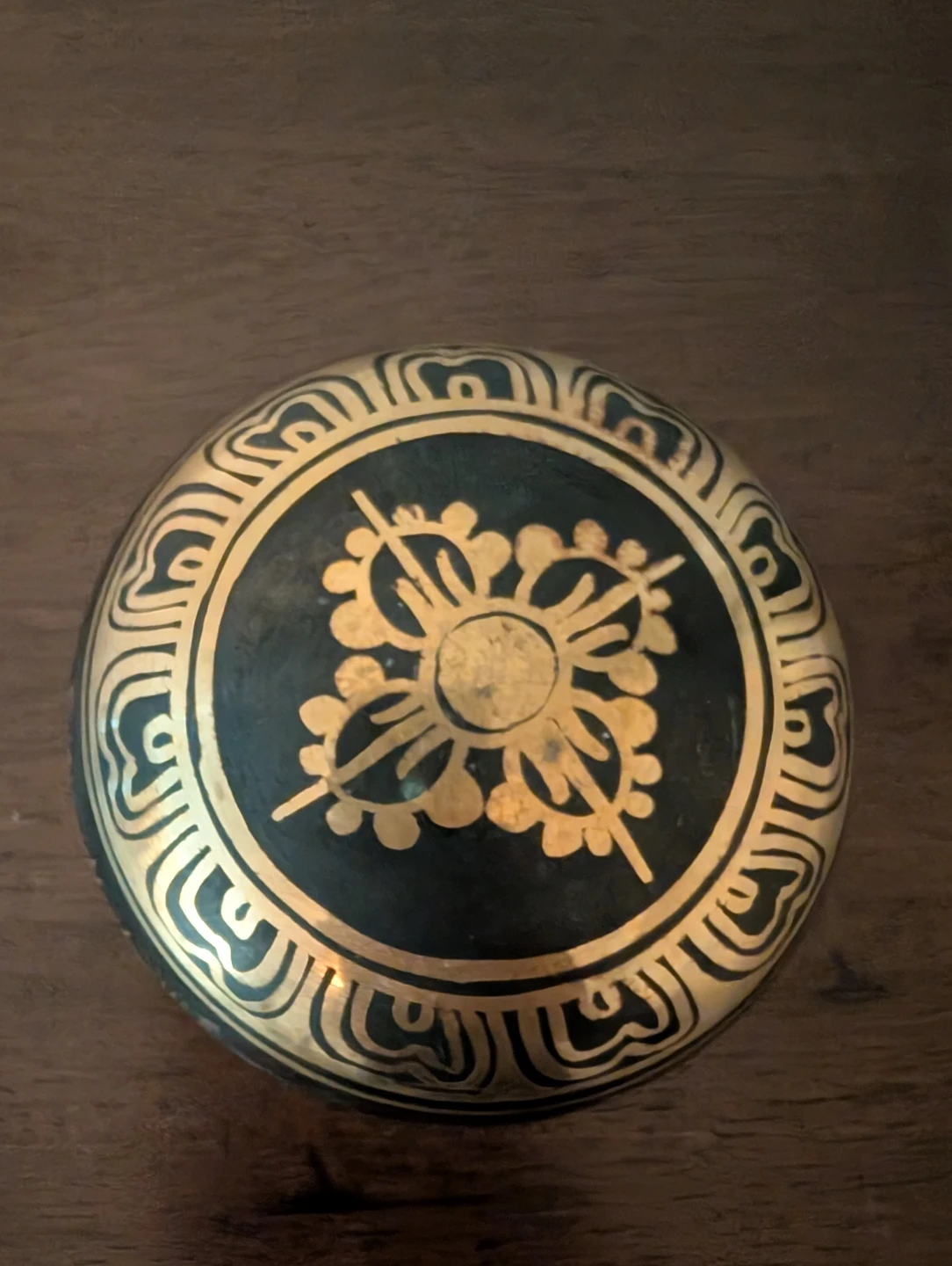 Tibetan Singing Bowl with Wooden Mallet - photo 3